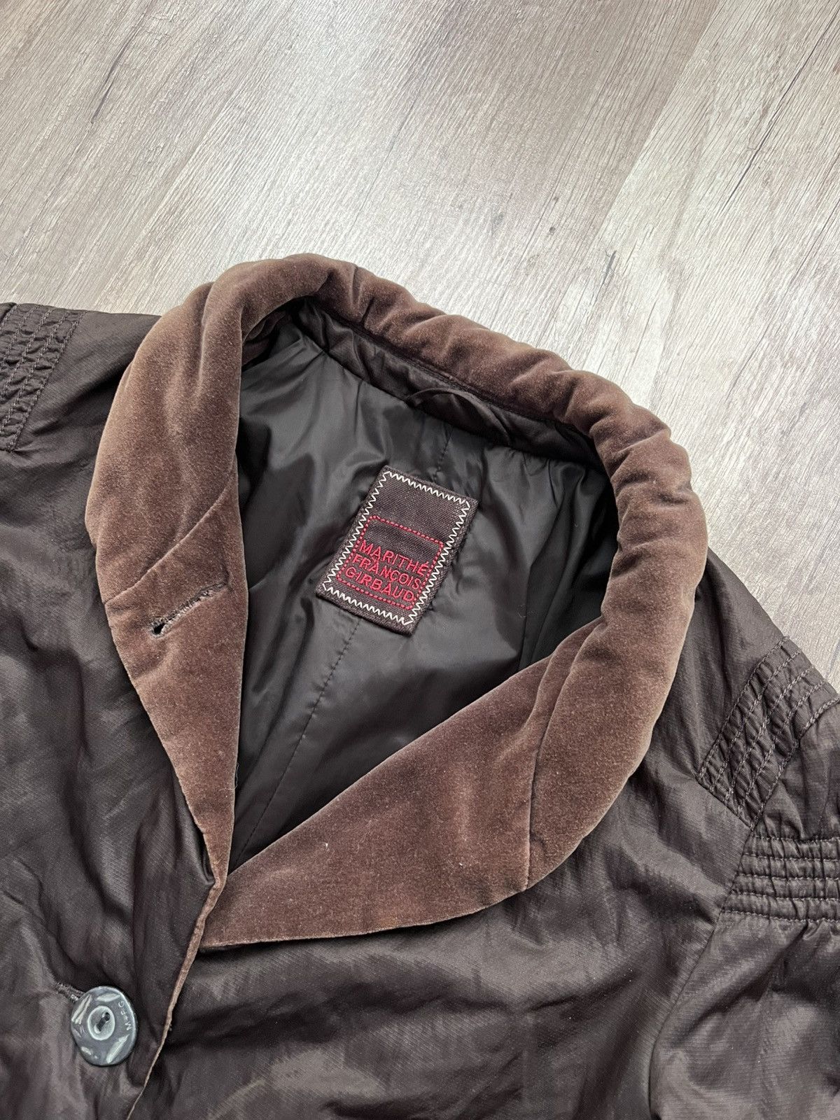 Japanese Brand × Marithe + Francois Girbaud × Vintage Vintage Marithe Francois Girbaud Anant-Garde Brown Jacket Size M / US 6-8 / IT 42-44 - 6 Thumbnail