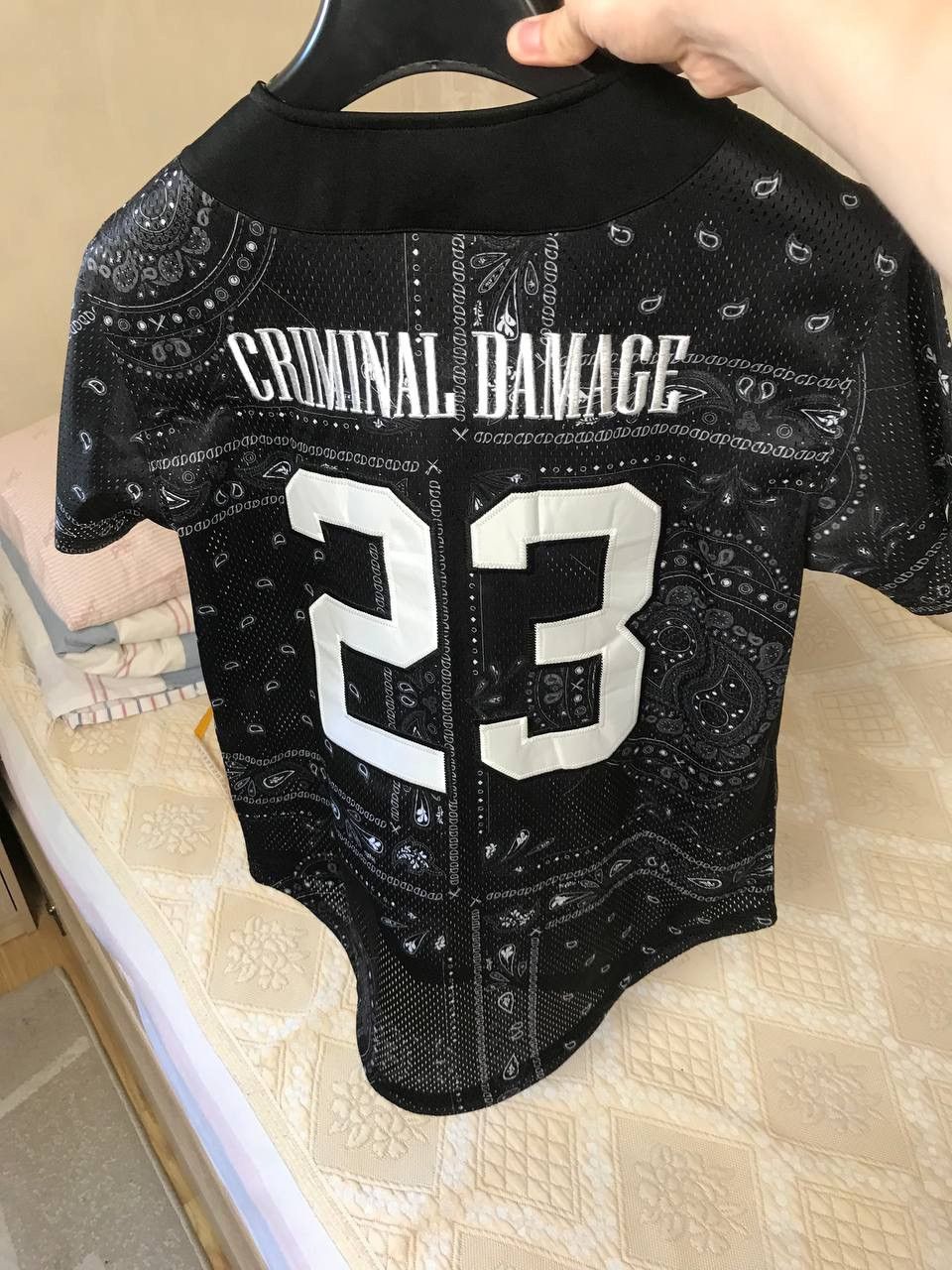 Criminal Damage 🔥 Criminal Damage Bandana Rare Button Up Shirt Vintage Black Size US S / EU 44-46 / 1 - 8 Thumbnail