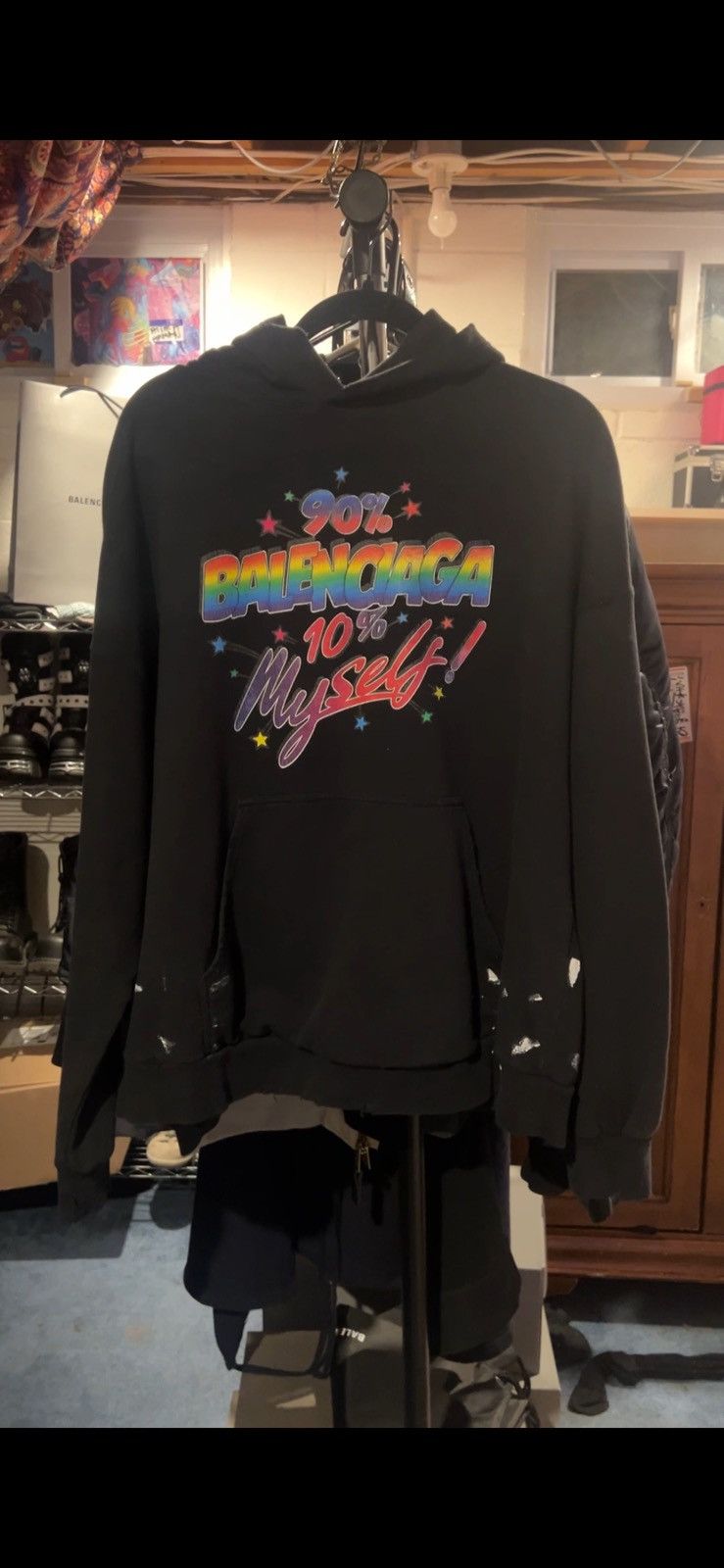 Balenciaga 90%balenciaga 10% myself balenciaga hoodie Size US S / EU 44-46 / 1 - 1 Thumbnail