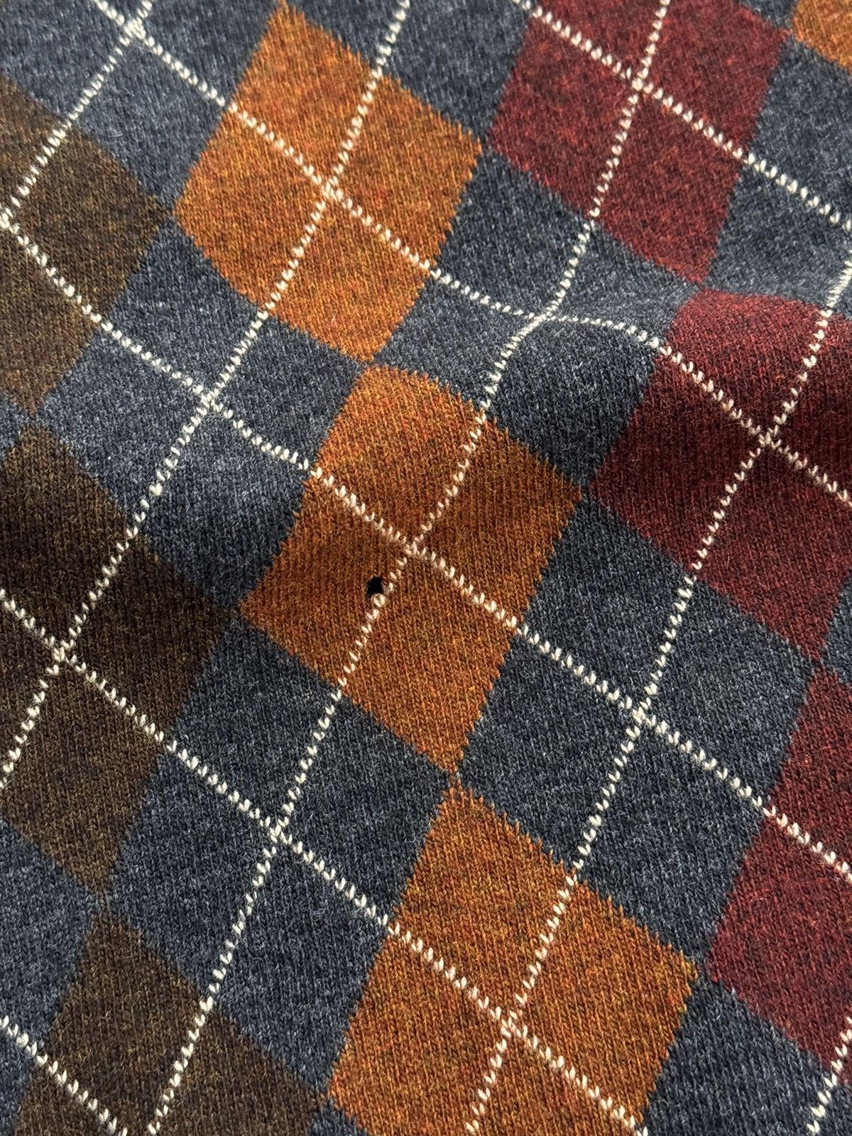 Burberry × Vintage Vintage Burberrys Geelong Lambswool Brown Sweater Size US L / EU 52-54 / 3 - 6 Thumbnail
