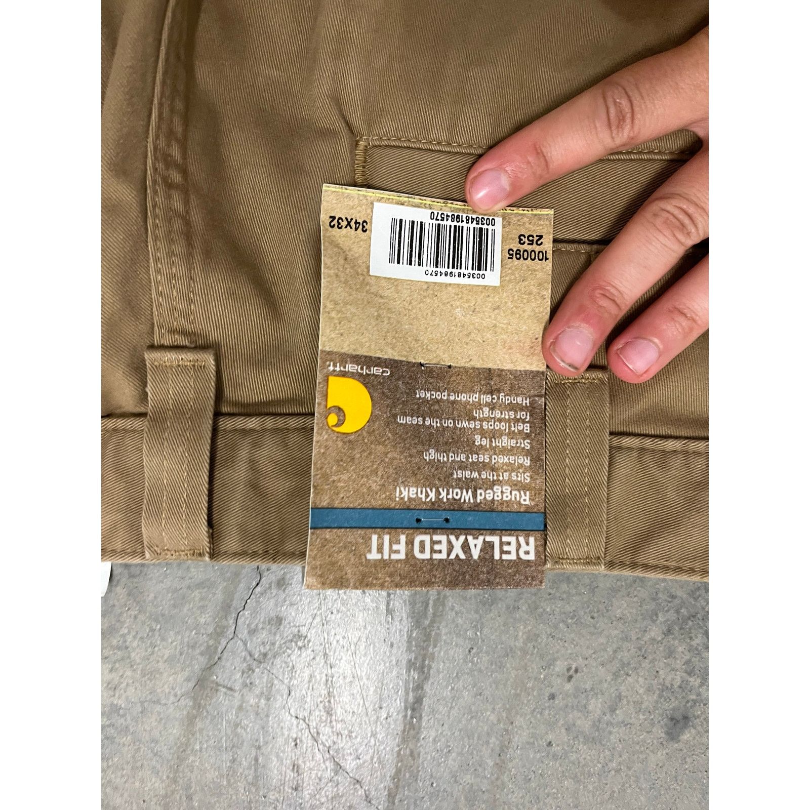 Carhartt Carhartt Pants Mens 34x32 Khaki Rugged Wear Canvas Size US 34 / EU 50 - 4 Thumbnail