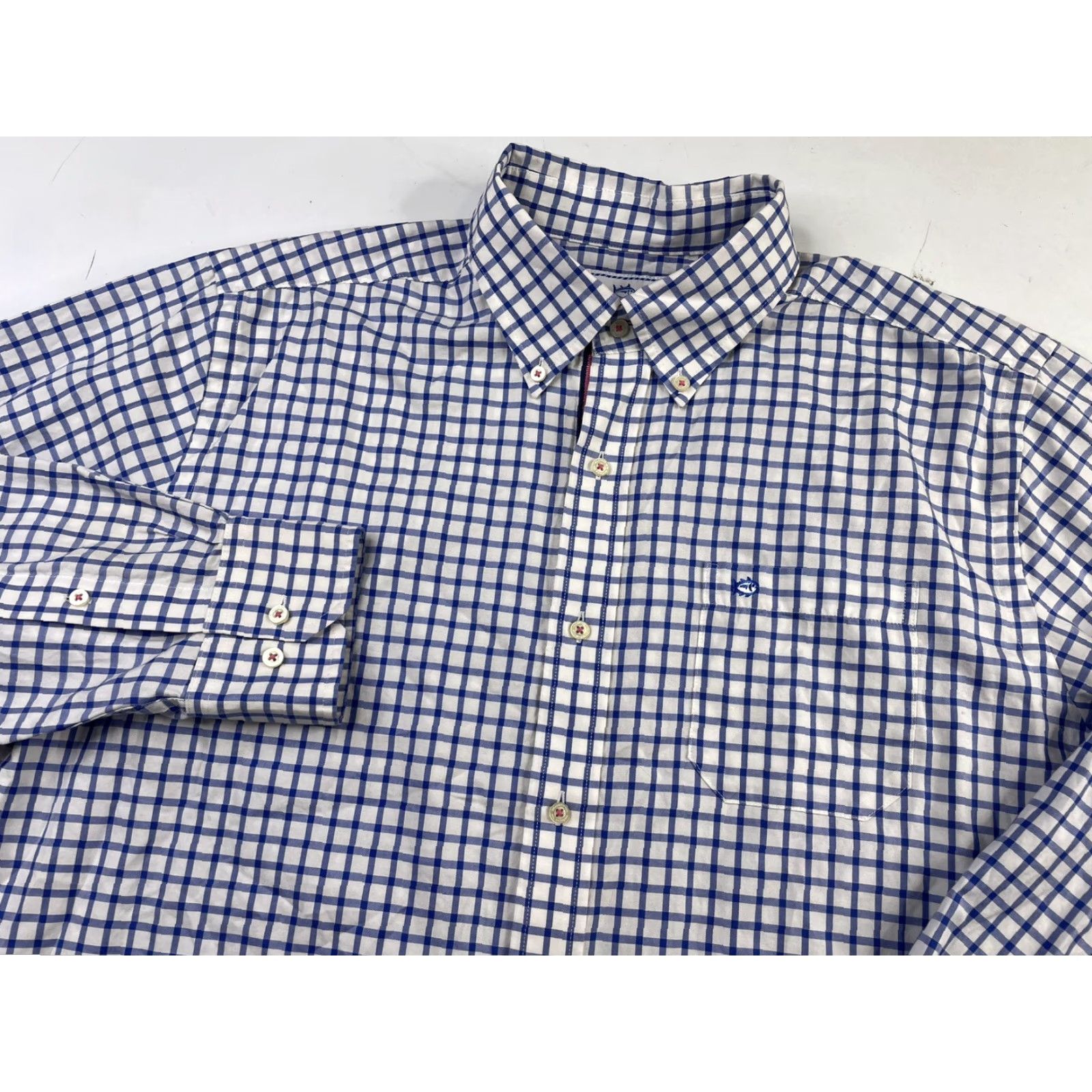 Southern Tide Southern Tide Shirt Mens Plaid Classic Fit Long Sleeve Button-Down Check Multicolor Cotton Size US L / EU 52-54 / 3 - 2 Thumbnail
