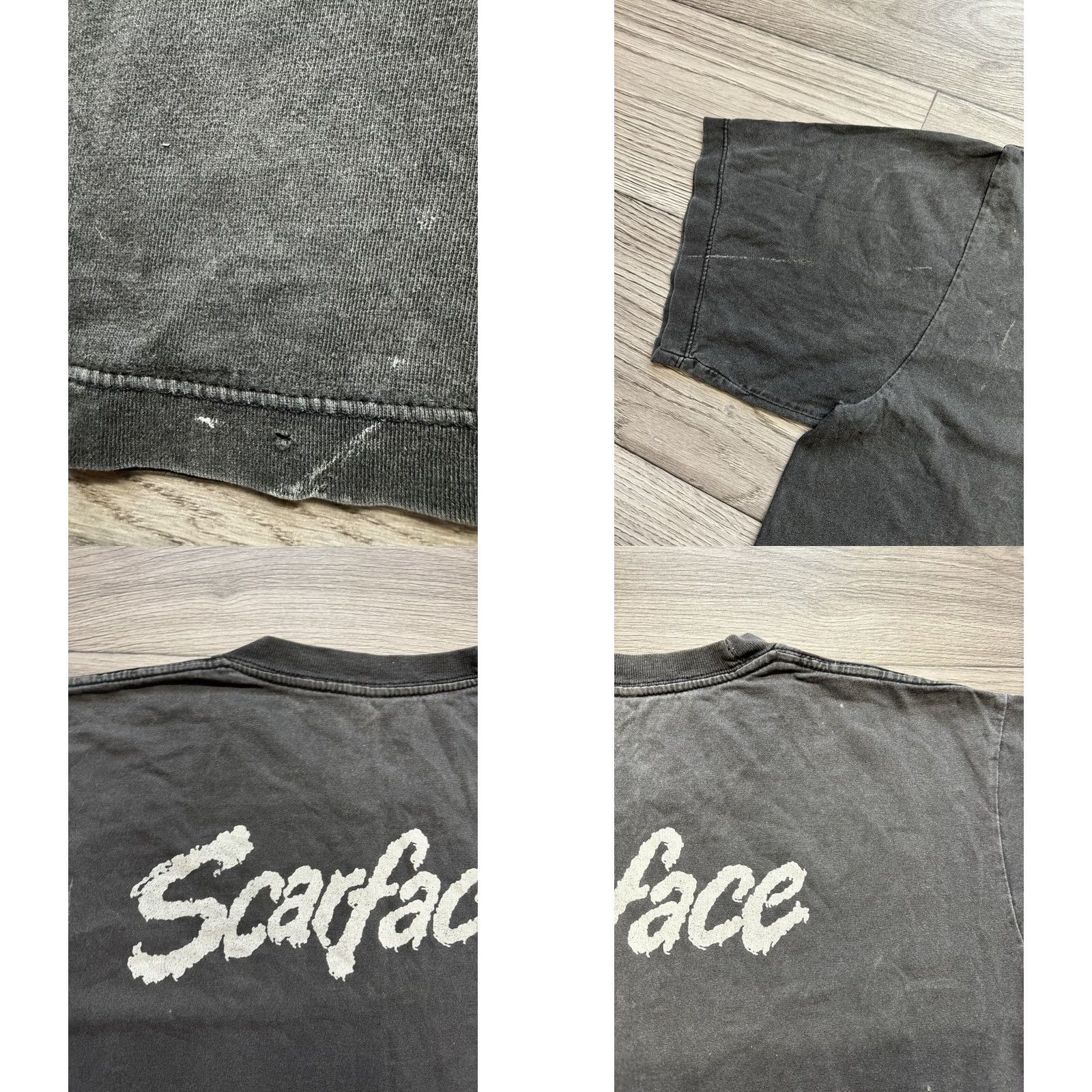 Vintage VINTAGE Scarface Men T-Shirt L Black Cotton Short Sleeve Tony Montana Movie Make Way For The Bad Guy Mens Shirt Size US L / EU 52-54 / 3 - 10 Thumbnail