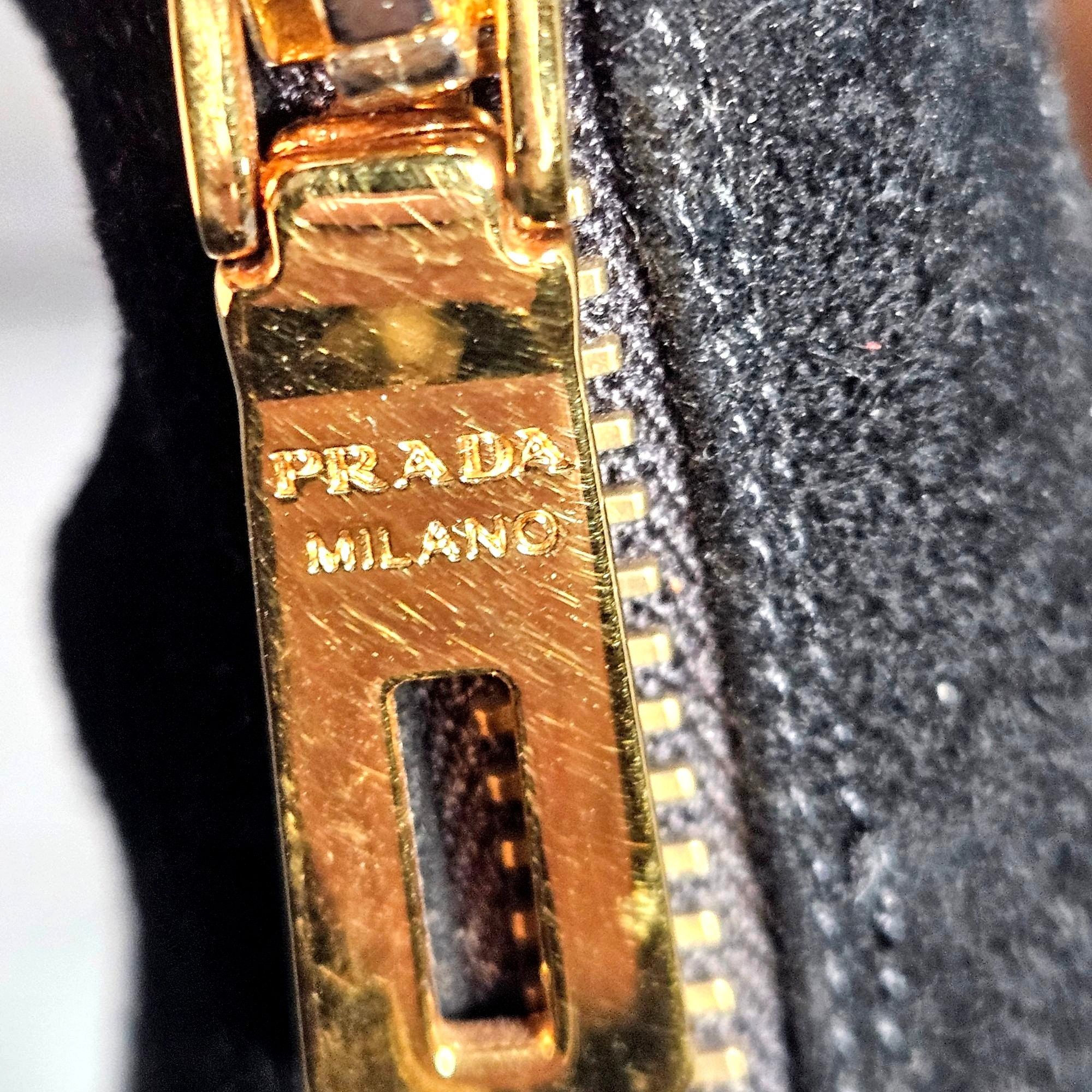 Prada VTG Y2K Prada blk suede peeptoe ankle-strap platform booties Size US 9 / IT 39 - 4 Thumbnail