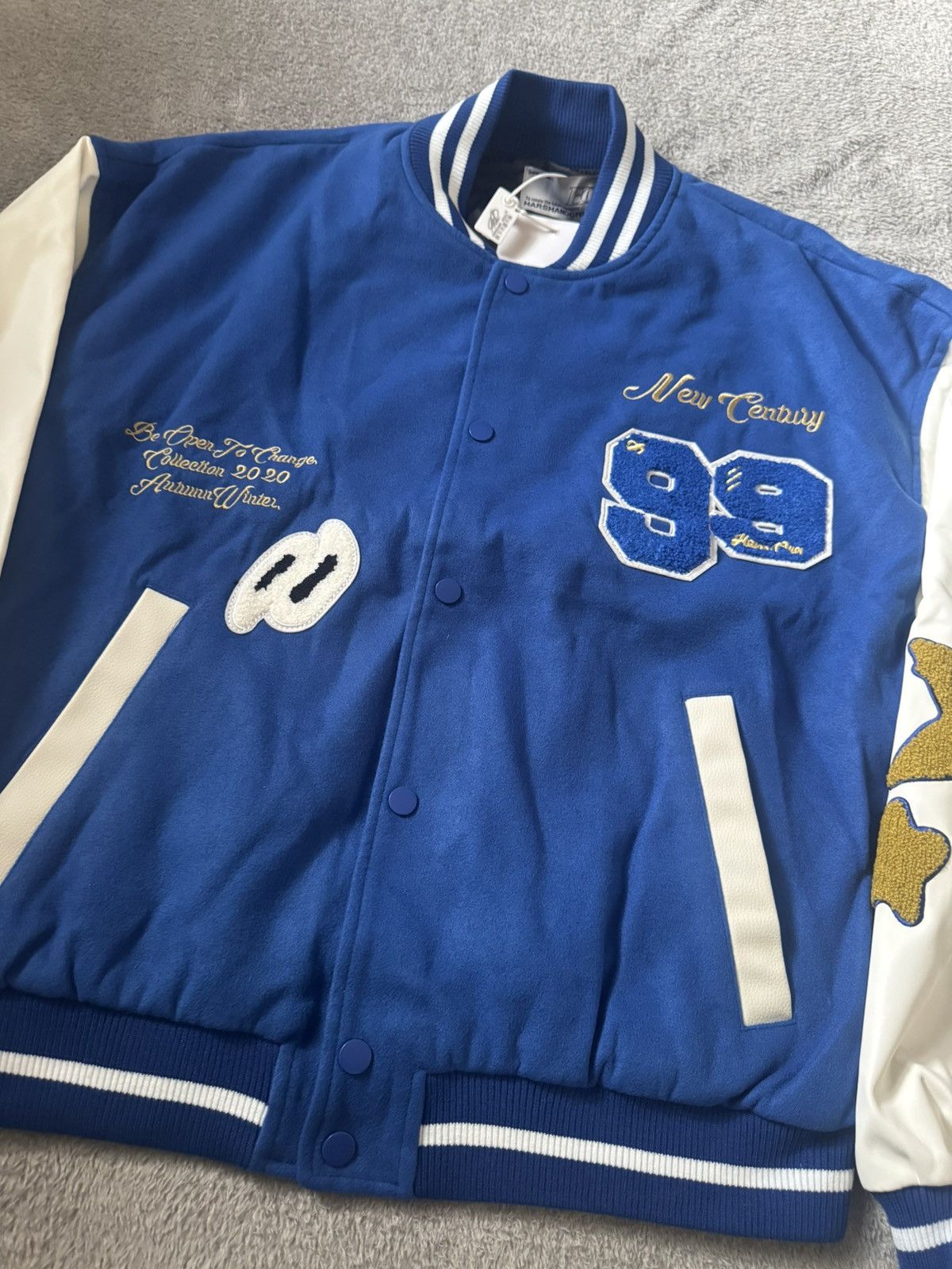 Other HarshandCruel Embroidered Clouds Woolen Varsity Jacket Size US M / EU 48-50 / 2 - 3 Thumbnail