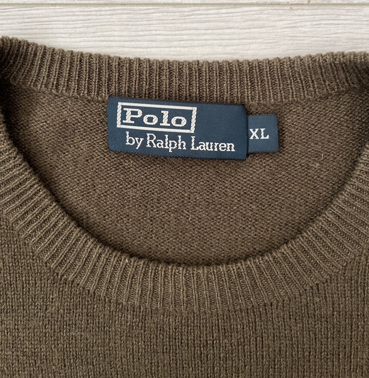 Polo Ralph Lauren × Vintage POLO Ralph Lauren sweater wool 100% XL Size US XL / EU 56 / 4 - 3 Thumbnail
