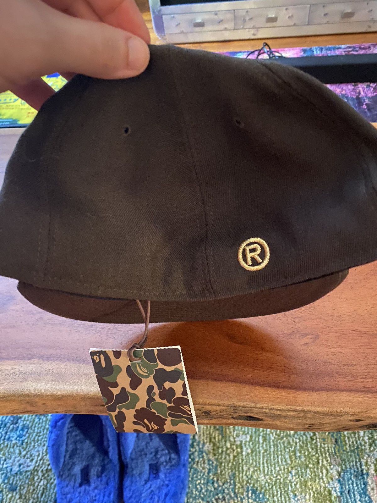 Bape DS BAPE NE FITTED (KANYE) - 7 3/4 - 20+ YEARS OLD W/ TAGS Size ONE SIZE - 3 Thumbnail