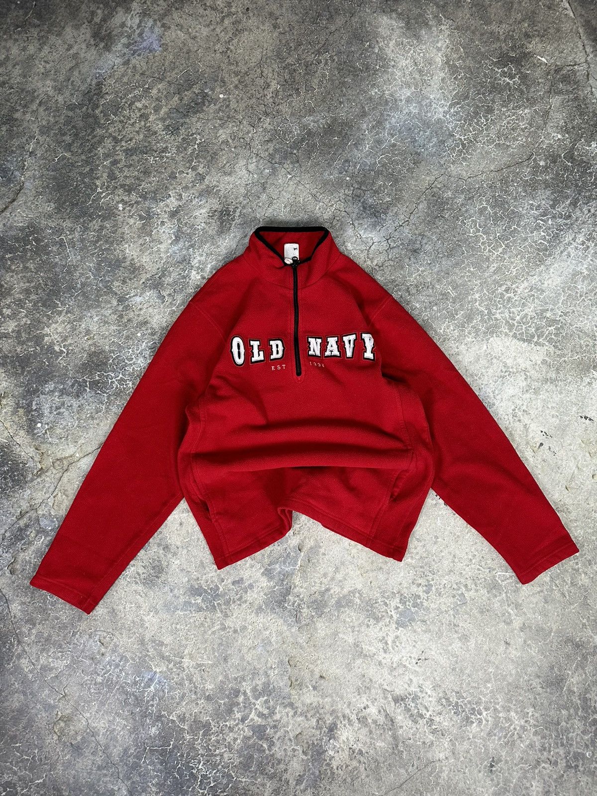Old Navy × Vintage Vintage Old Navy Fleece Quarterzip pullover Size US M / EU 48-50 / 2 - 1 Thumbnail