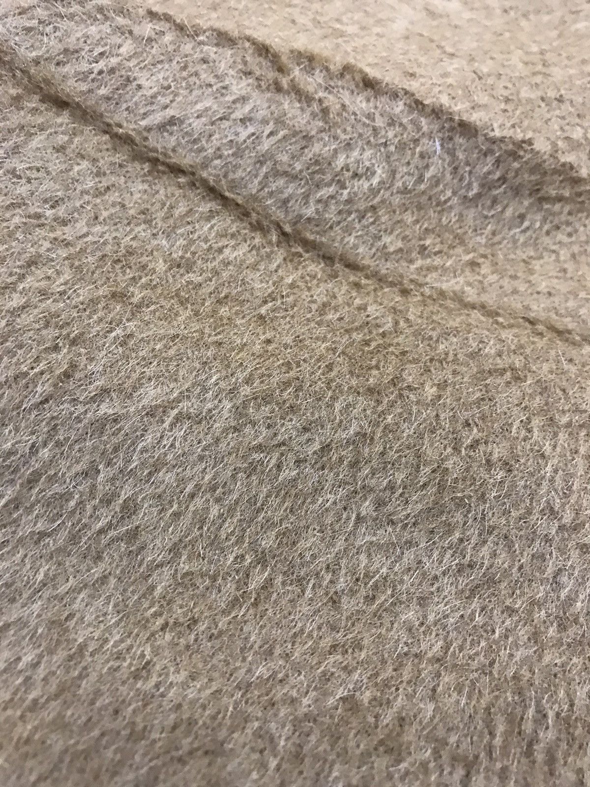 Vintage ALPACA WOOL long hair camel fuzzy coat Size US M / EU 48-50 / 2 - 5 Thumbnail