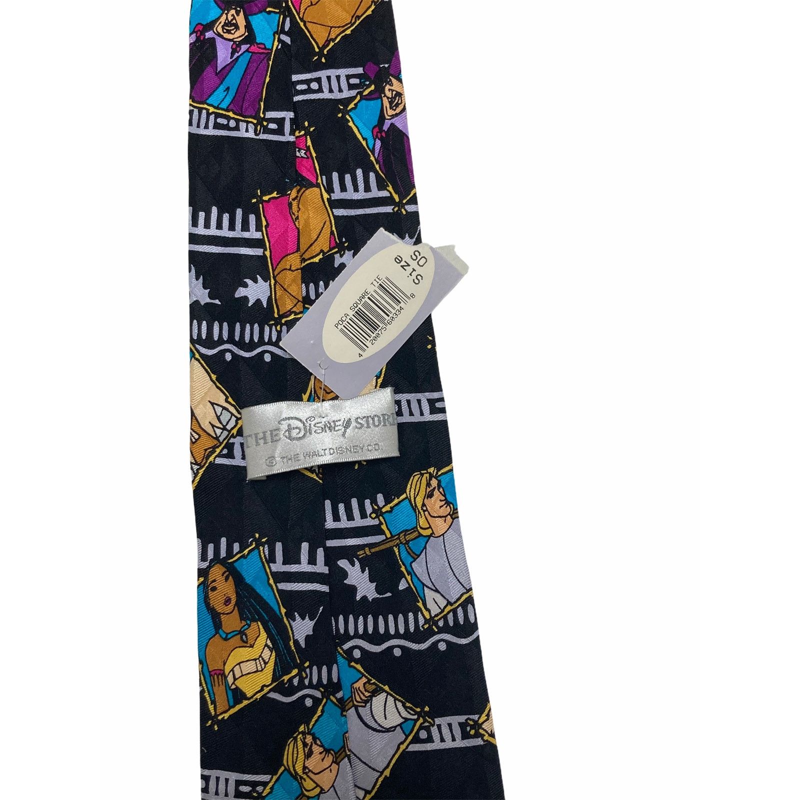 Disney The Disney Store Pocahontas John Smith Novelty Necktie Size ONE SIZE - 6 Thumbnail
