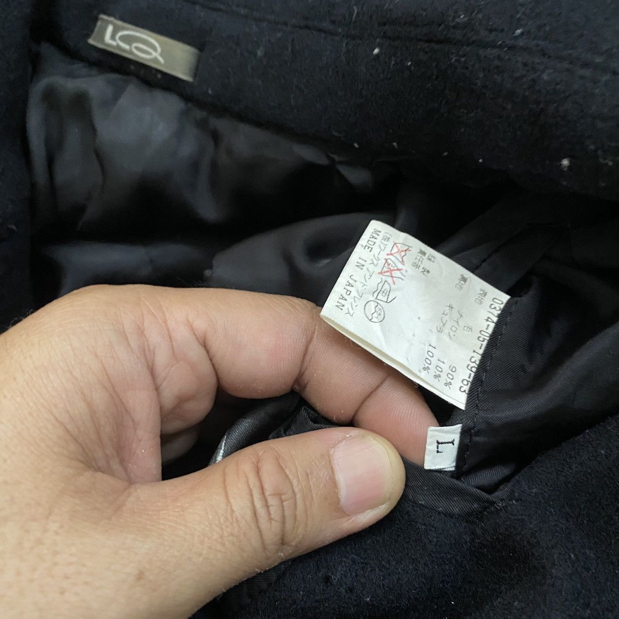 Yohji Yamamoto Vintage Yohji Yamamoto LQ Double Breasted Wool Jacket Size US L / EU 52-54 / 3 - 10 Thumbnail