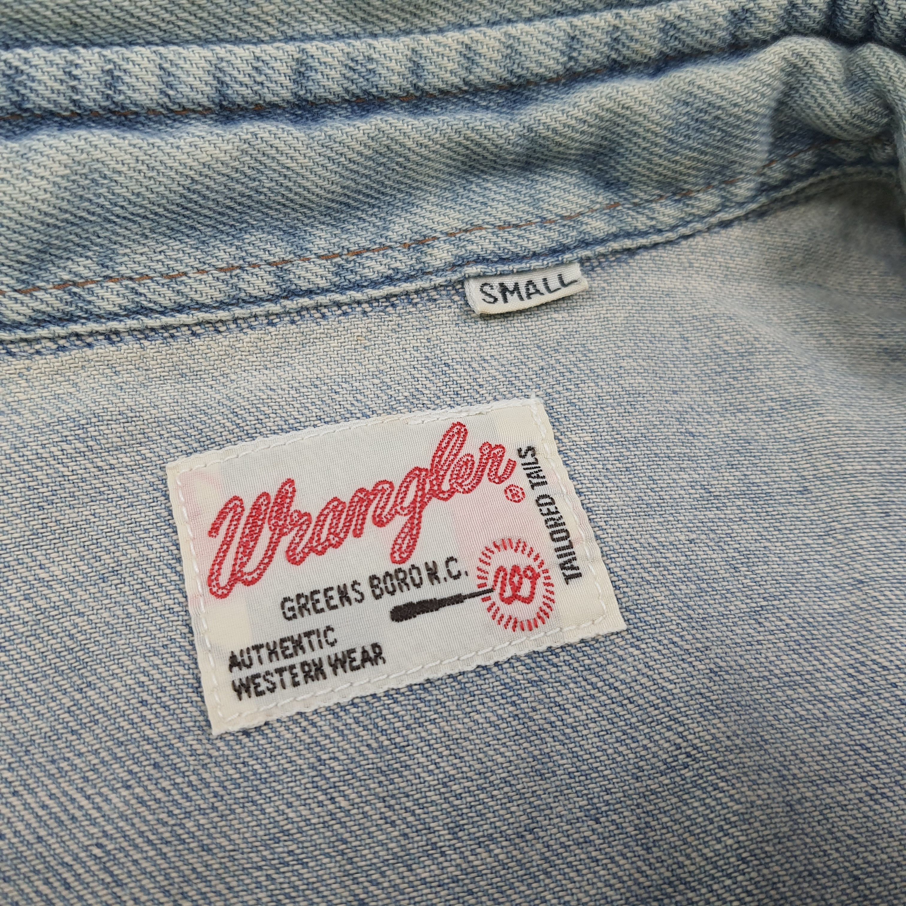 Wrangler Vintage Wrangler Denim West Style Button Up Shirt C299N54 Size US S / EU 44-46 / 1 - 5 Thumbnail