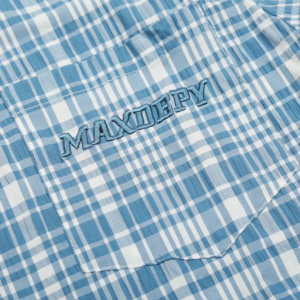 Vintage Men's loose street fashion letter embroidered plaid shirt Size US M / EU 48-50 / 2 - 5 Thumbnail