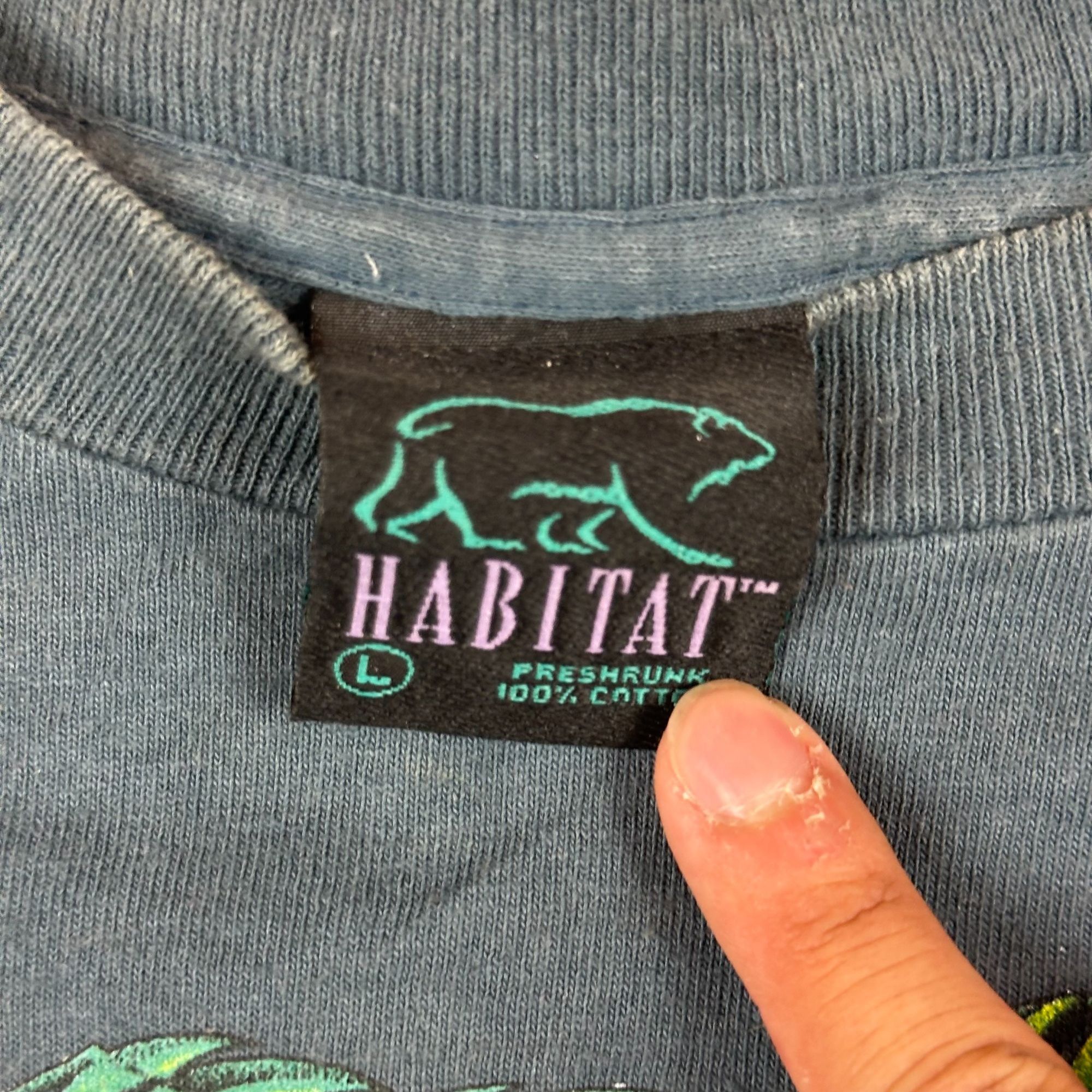Habitat Vintage Habitat Wake To The Rainforest Graphic T-Shirt L 100 Size US L / EU 52-54 / 3 - 3 Thumbnail