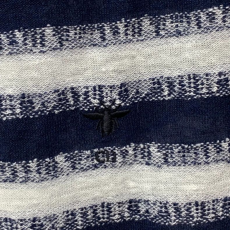 Dior Dior Color-blocked striped linen round-neck short-sleeved T Size S / US 4 / IT 40 - 5 Thumbnail
