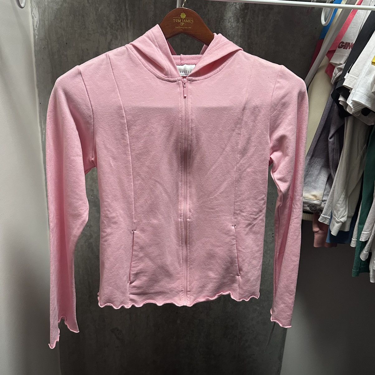 Other Pink Freestyle Danskin Zip Up Hoodie Womens Medium Crop Y2K Size M / US 6-8 / IT 42-44 - 1 Thumbnail