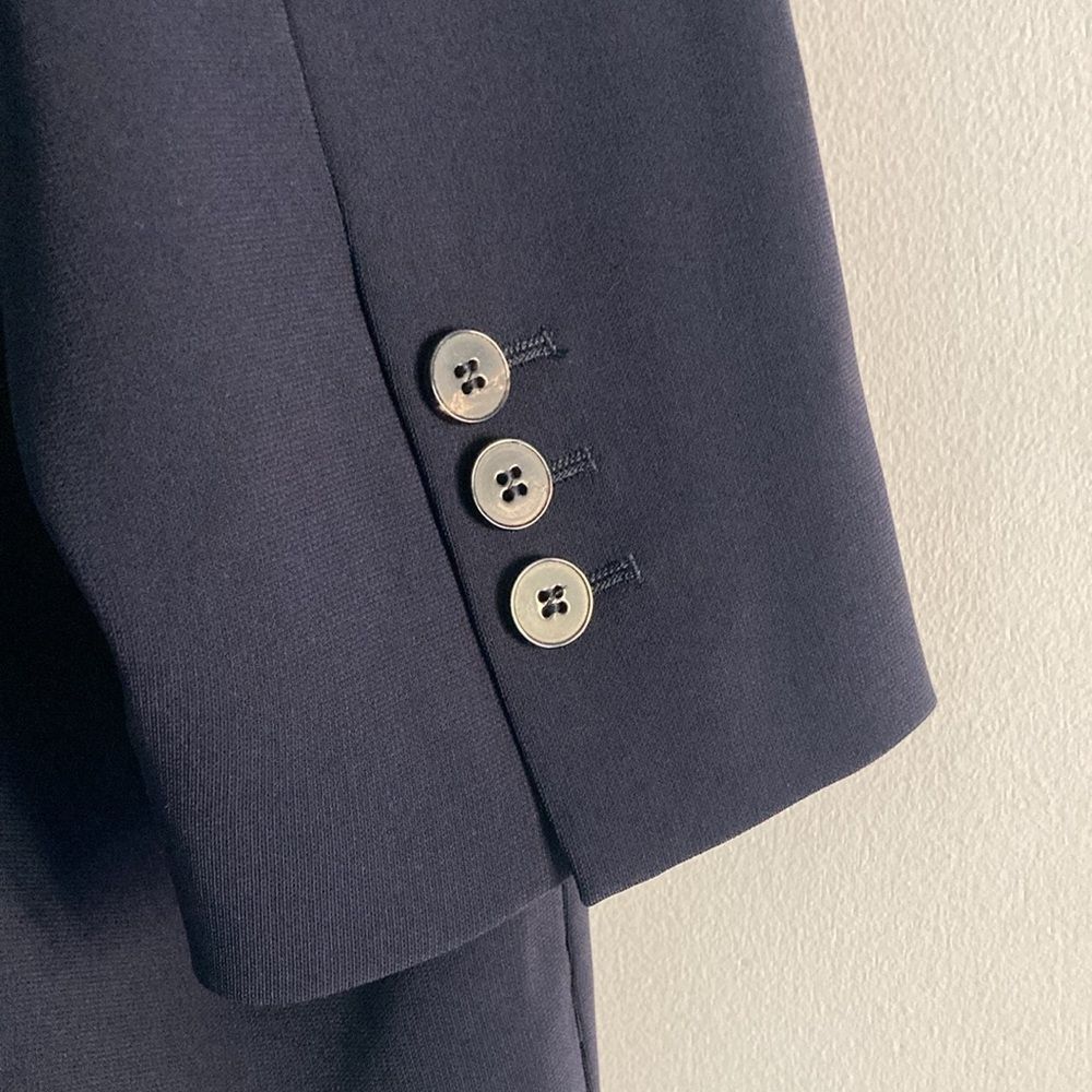 Alberto Alberto Biani Dark Navy Oversized Blazer Size 40 Fits up to Size L / US 10 / IT 46 - 5 Thumbnail
