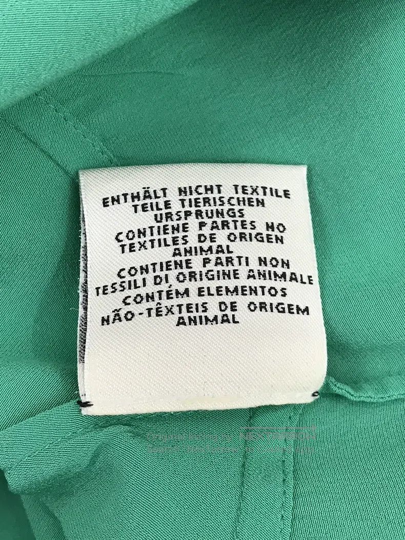Hermes Hermes Green Silk Tie-Waist Shirt Top Size XXS / US 00 / IT 34 - 5 Thumbnail