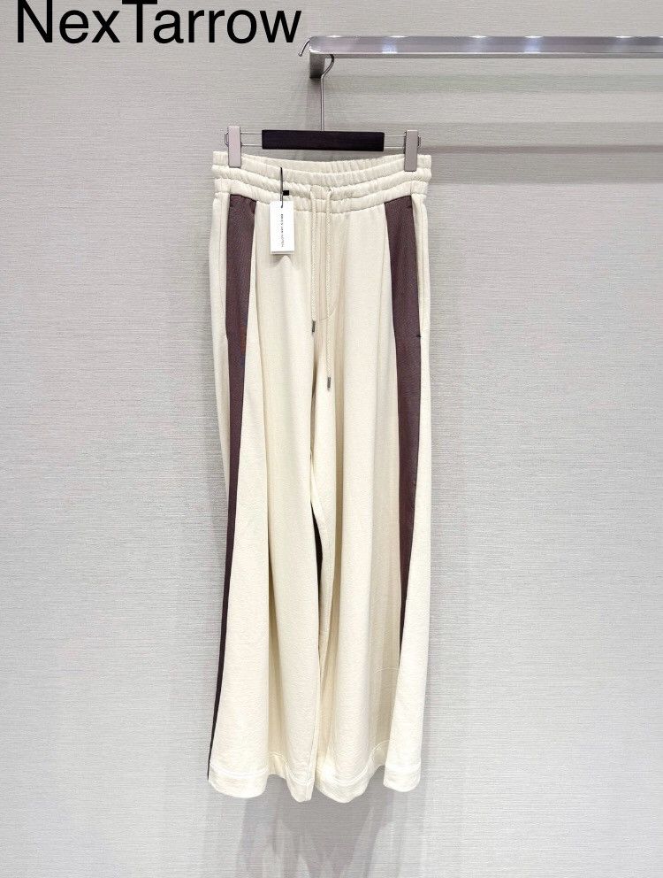 Dries Van Noten Dries van noten Khaki sports wide-leg pants 2412-Nextarrow Size US 31 - 1 Thumbnail