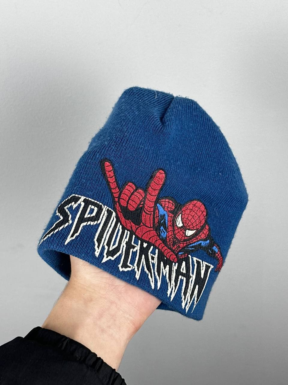 Japanese Brand Y2K Spider Man Hat Big Logo Blue Hype 00’s Size ONE SIZE - 2 Thumbnail
