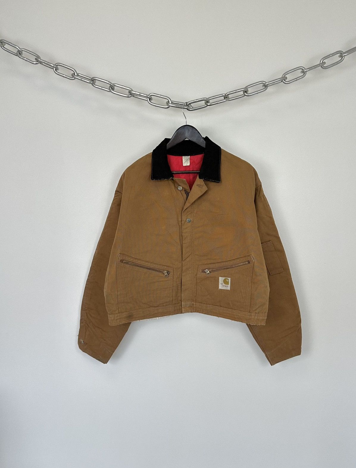 Carhartt Vintage 70s Carhartt USA Cropped Boxy Baggy Detroit Jacket Size US M / EU 48-50 / 2 - 1 Thumbnail