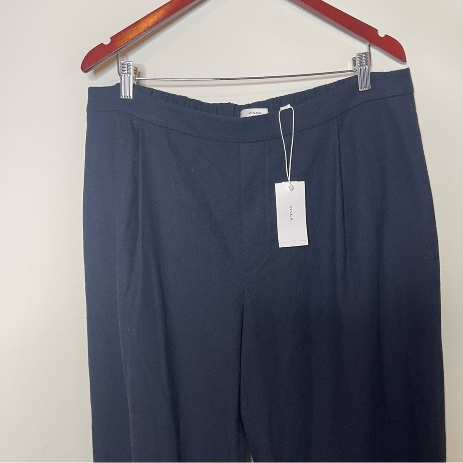 Vince NWT VINCE FLANNEL PULL ON PANT in BLACK SZ XL Size 32" / US 10 / IT 46 - 5 Thumbnail