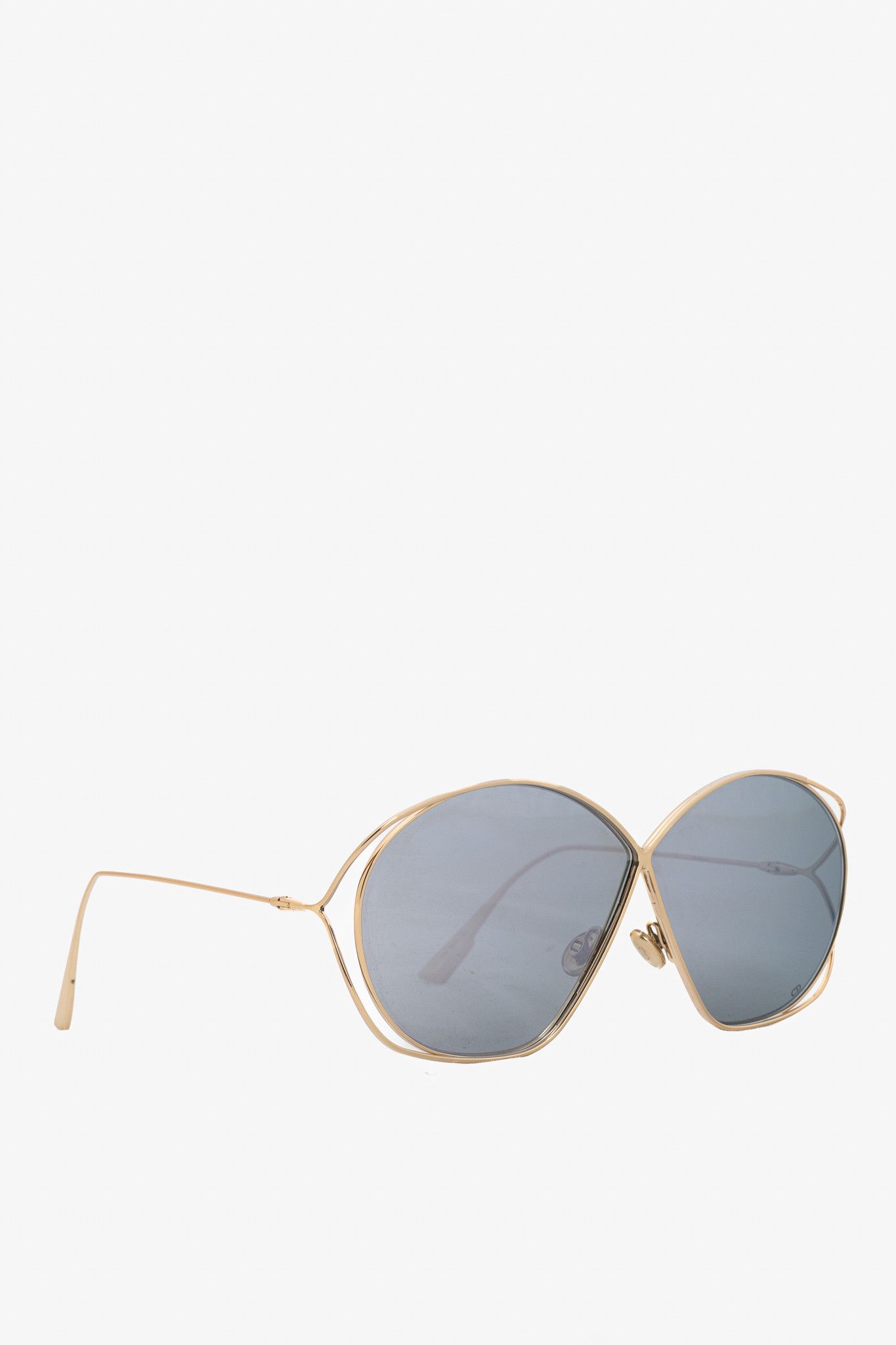 Dior Christian Dior DiorStellaire2 Gold-Tone Butterfly Sunglasses Size ONE SIZE - 1 Thumbnail