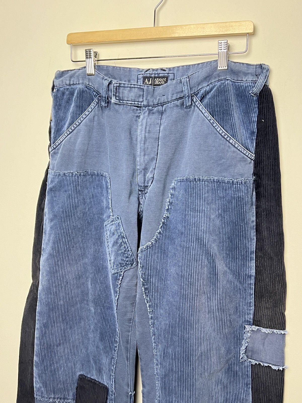 Giorgio Armani armani patchwork jumbo cord double knee pants kapital visvim Size US 32 / EU 48 - 7 Thumbnail
