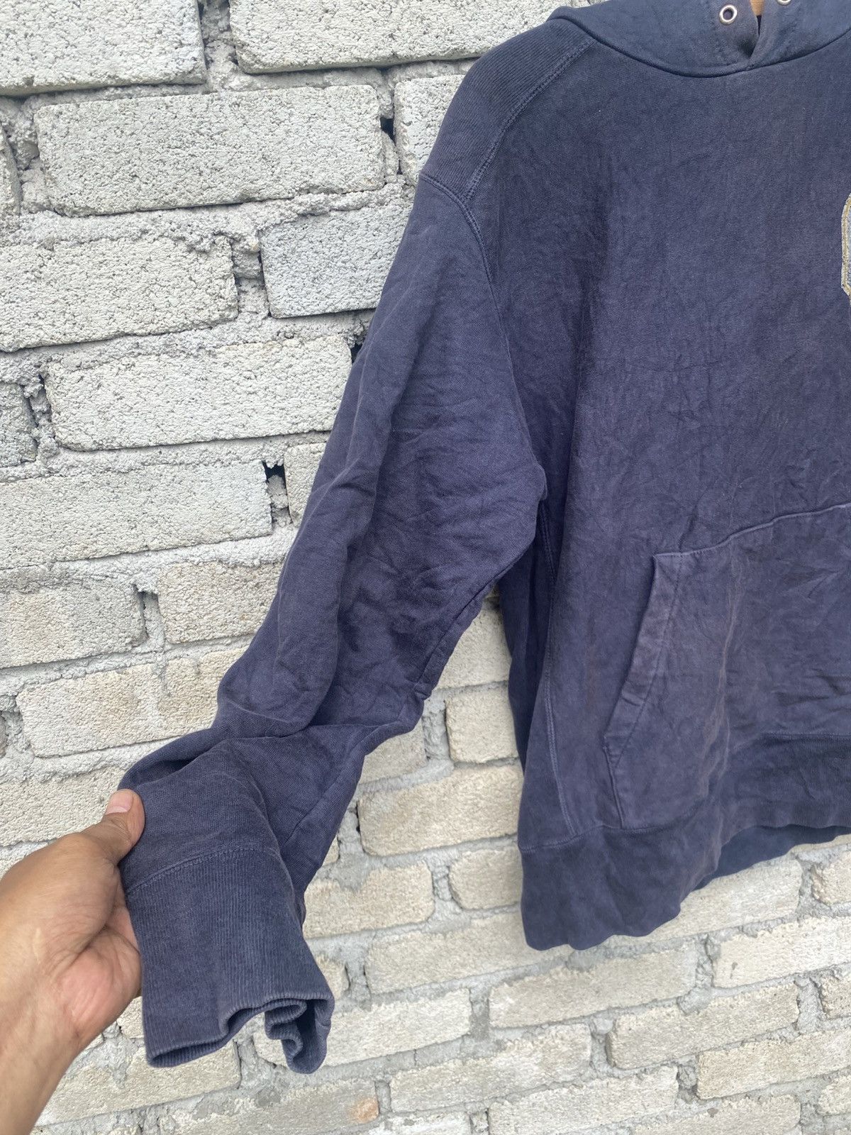 291295=Homme Vintage distressed sunfaded 291295 hoodie Size US L / EU 52-54 / 3 - 2 Thumbnail