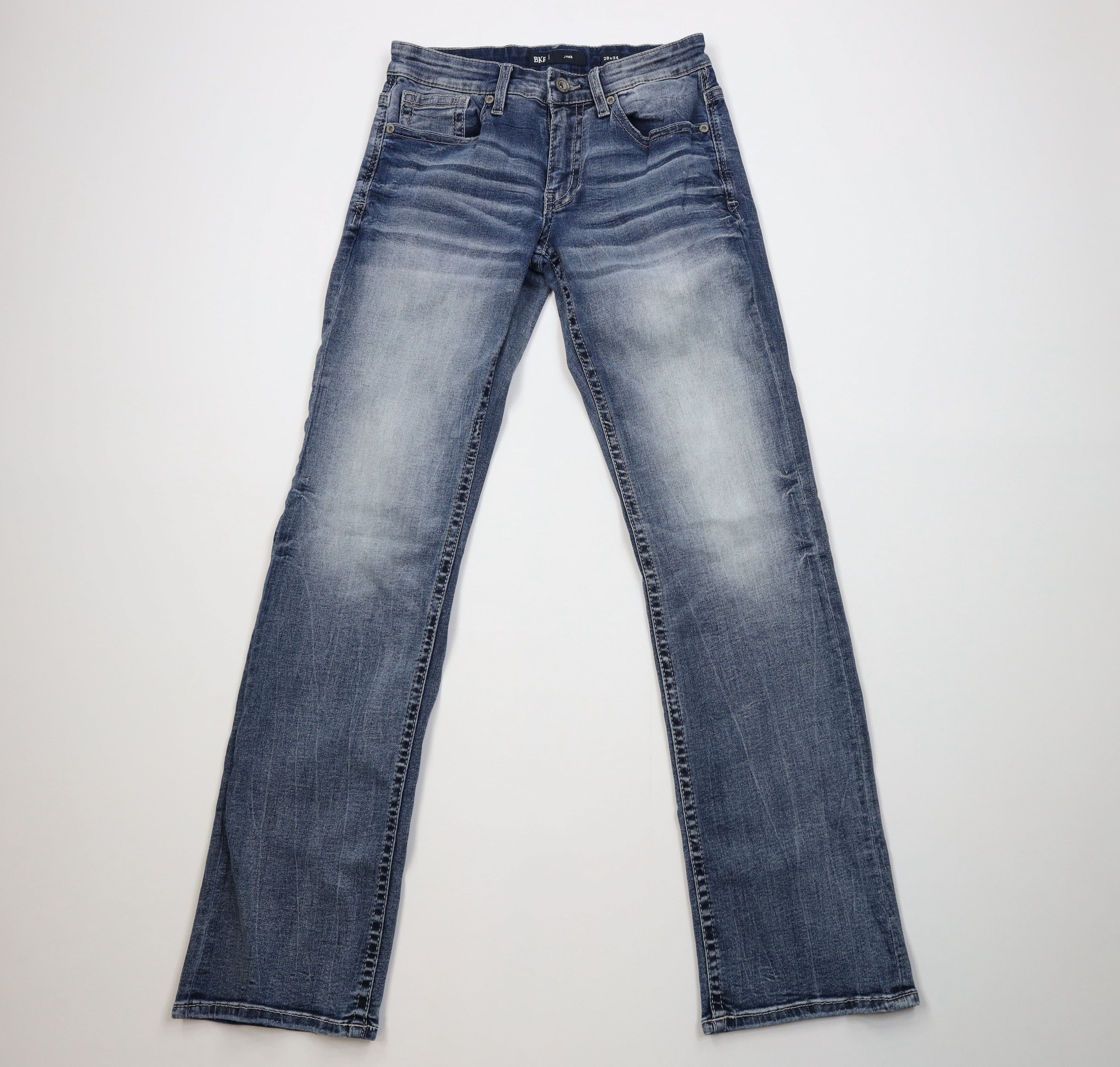 Vintage Buckle BKE Stitch Stretch Jake Bootcut Denim Jeans Blue Size US 28 / EU 44 - 1 Thumbnail