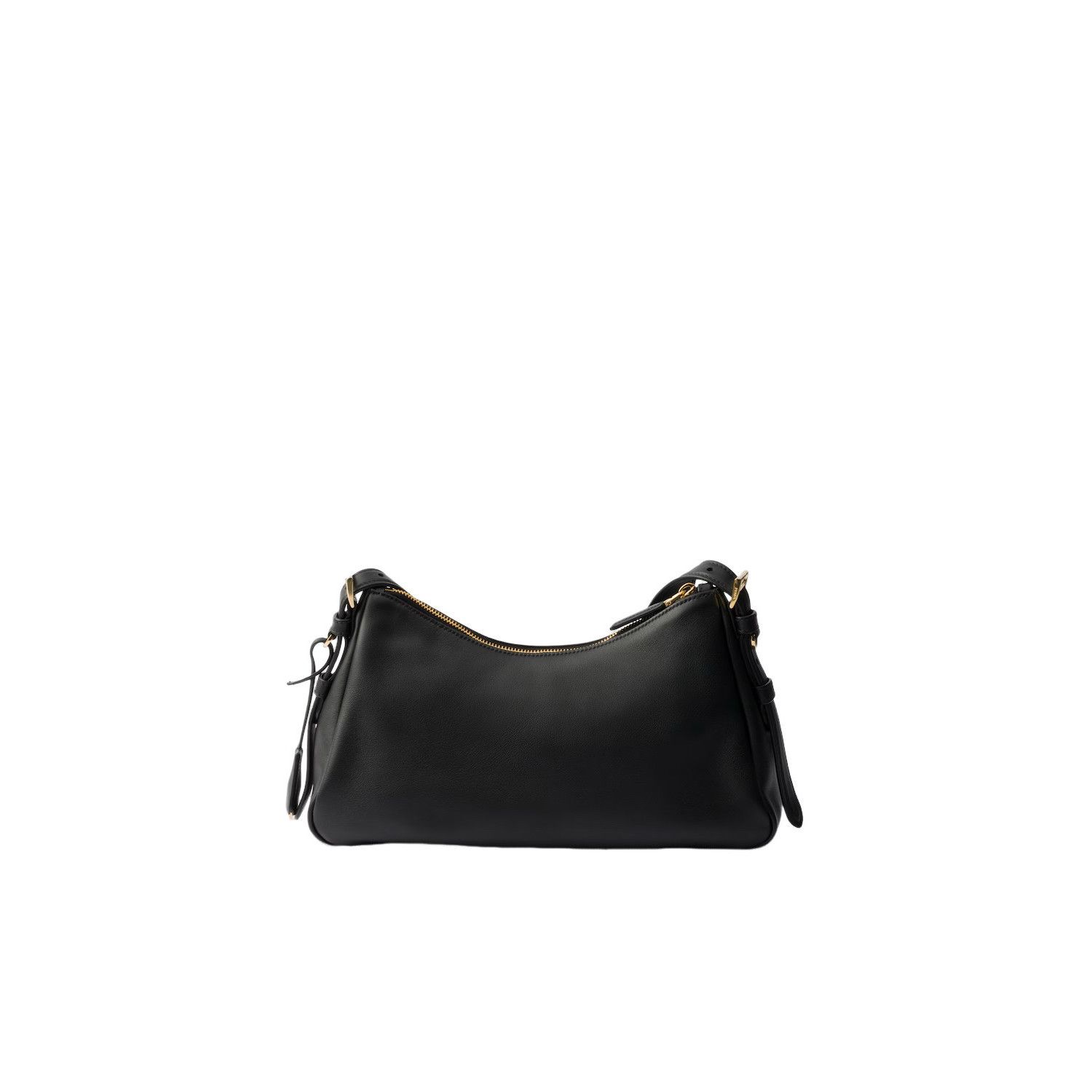 Prada PRADA Aimee Medium $3200 Black Leather Shoulder Bag New And Size ONE SIZE - 3 Thumbnail