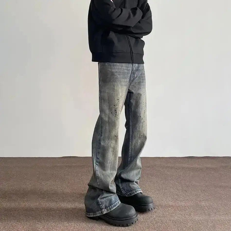 Y2k Streetwear Casual Fashion Trousers Vintage Blue Designer