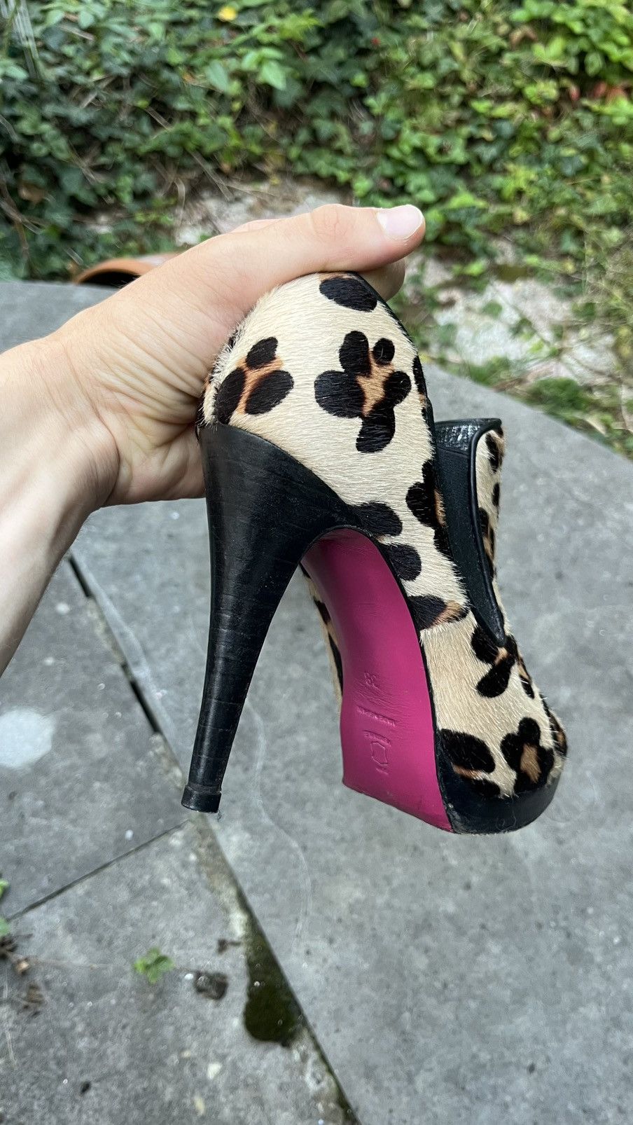 Vintage Panter print heels Size US 7 / IT 37 - 3 Thumbnail