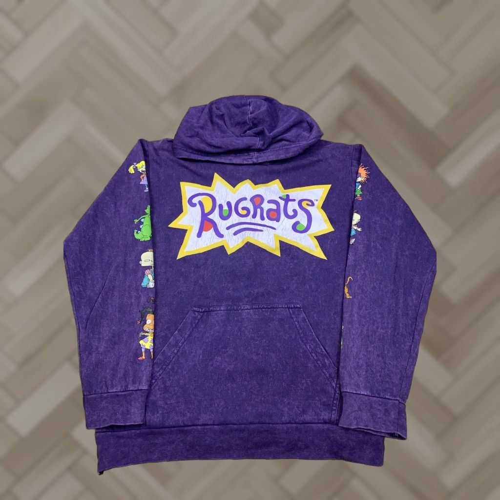 Nickelodeon Nickelodeon Mens Hoodie S Purple 90s Cartoon Graphic Pullover Long Sleeve Knit Cotton Blend Logo Vintage No N/A Size US S / EU 44-46 / 1 - 1 Thumbnail