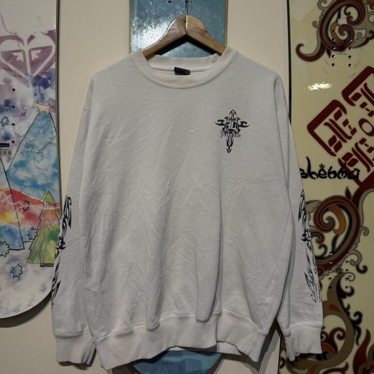 Other Blue Vacation "Lustre" Tribal Graphic Crewneck Y2k Size US L / EU 52-54 / 3 - 1 Thumbnail