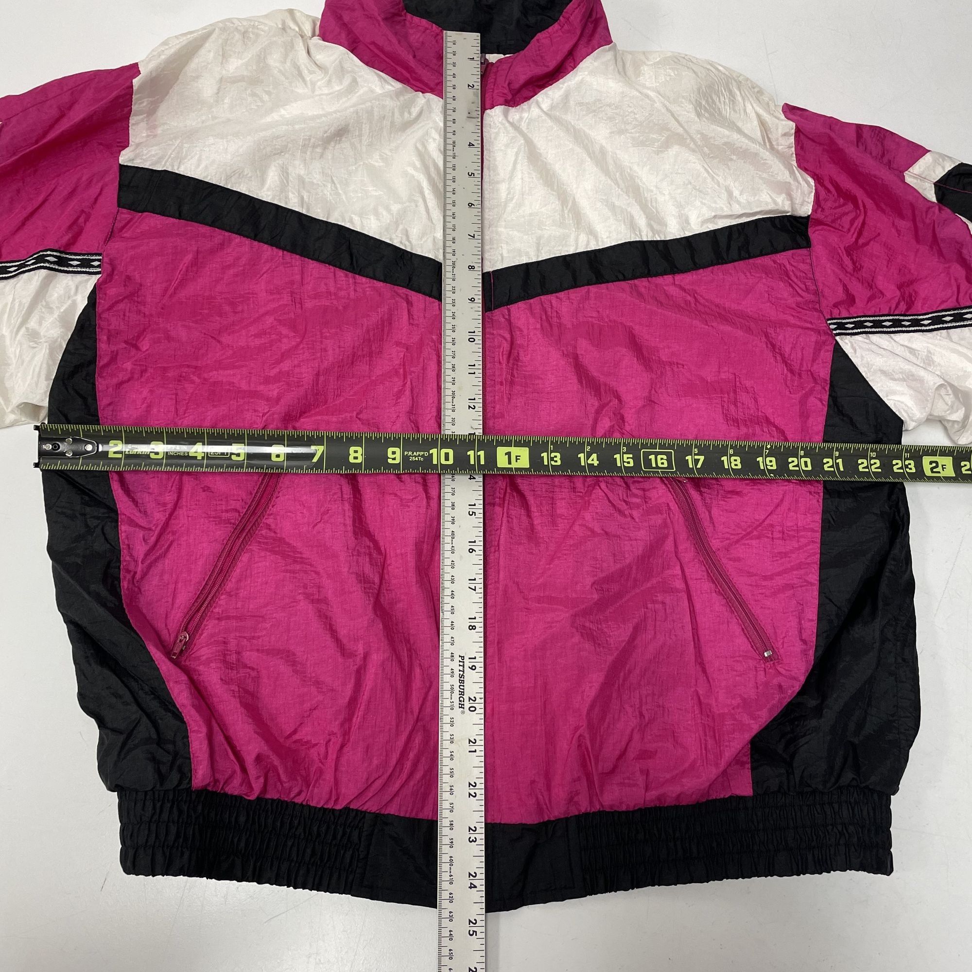 Other Vtg Sunterra HOT PINK COLOR BLOCK Streetwear Windbreaker Size XL / US 12-14 / IT 48-50 - 10 Thumbnail
