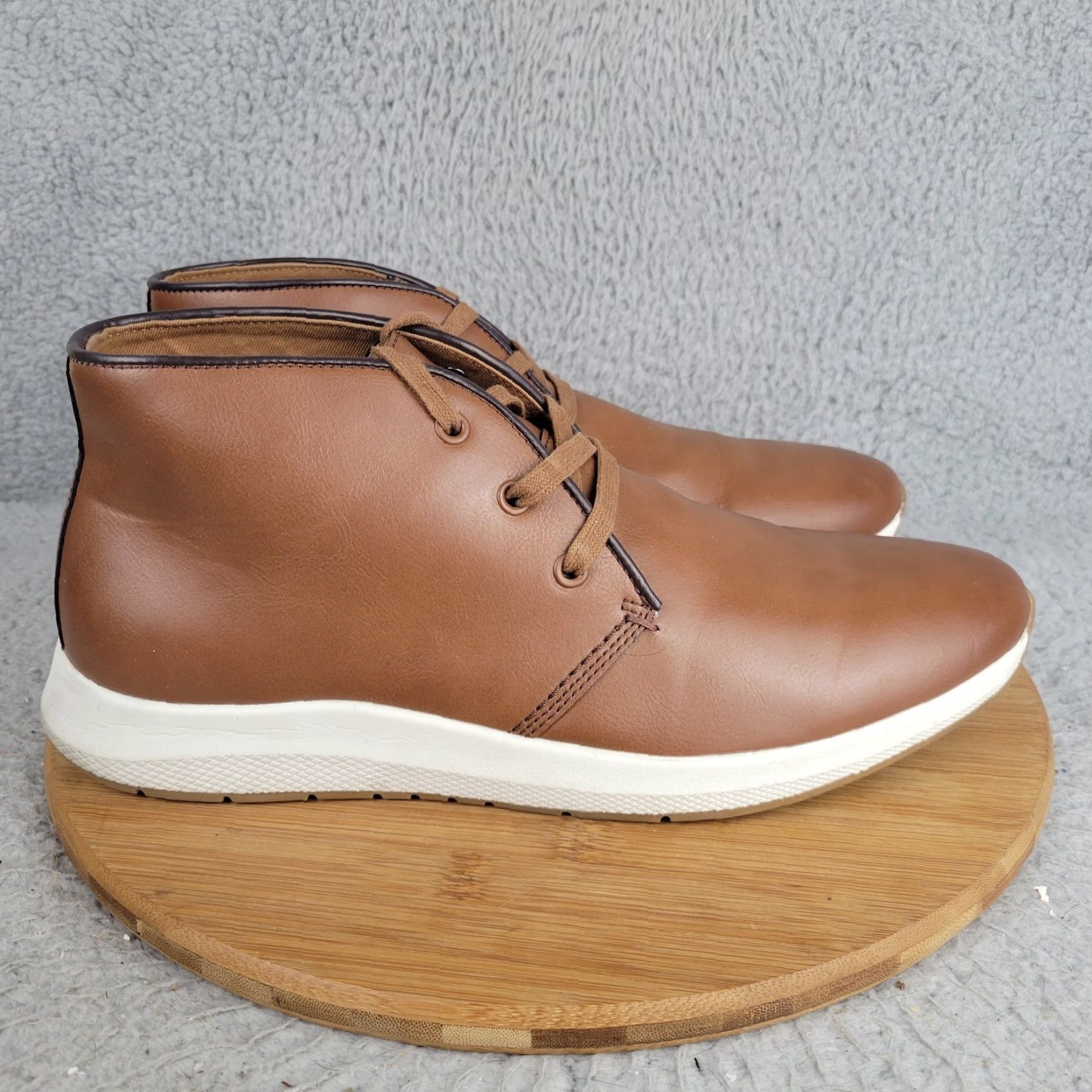 Banana Republic Boots Chukka Mens Size 11 Brown Ankle Lace 
