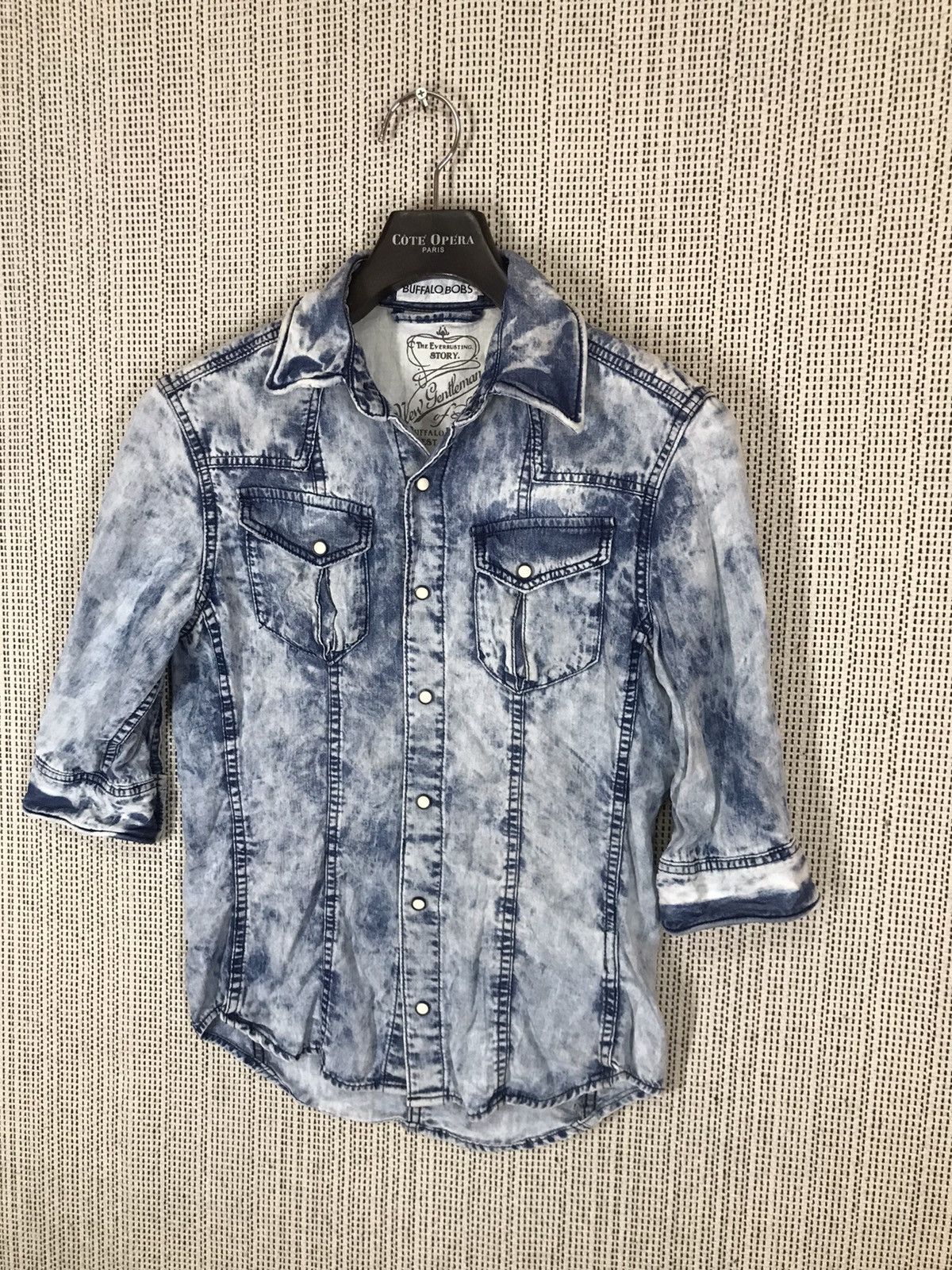BUFFALO BOBS × If Six Was Nine × Seditionaries ‼️BUFFALO BOBS SHIRT BUTTON UPS ACID WASH RARE PATTERN‼️ Size M / US 6-8 / IT 42-44 - 2 Thumbnail
