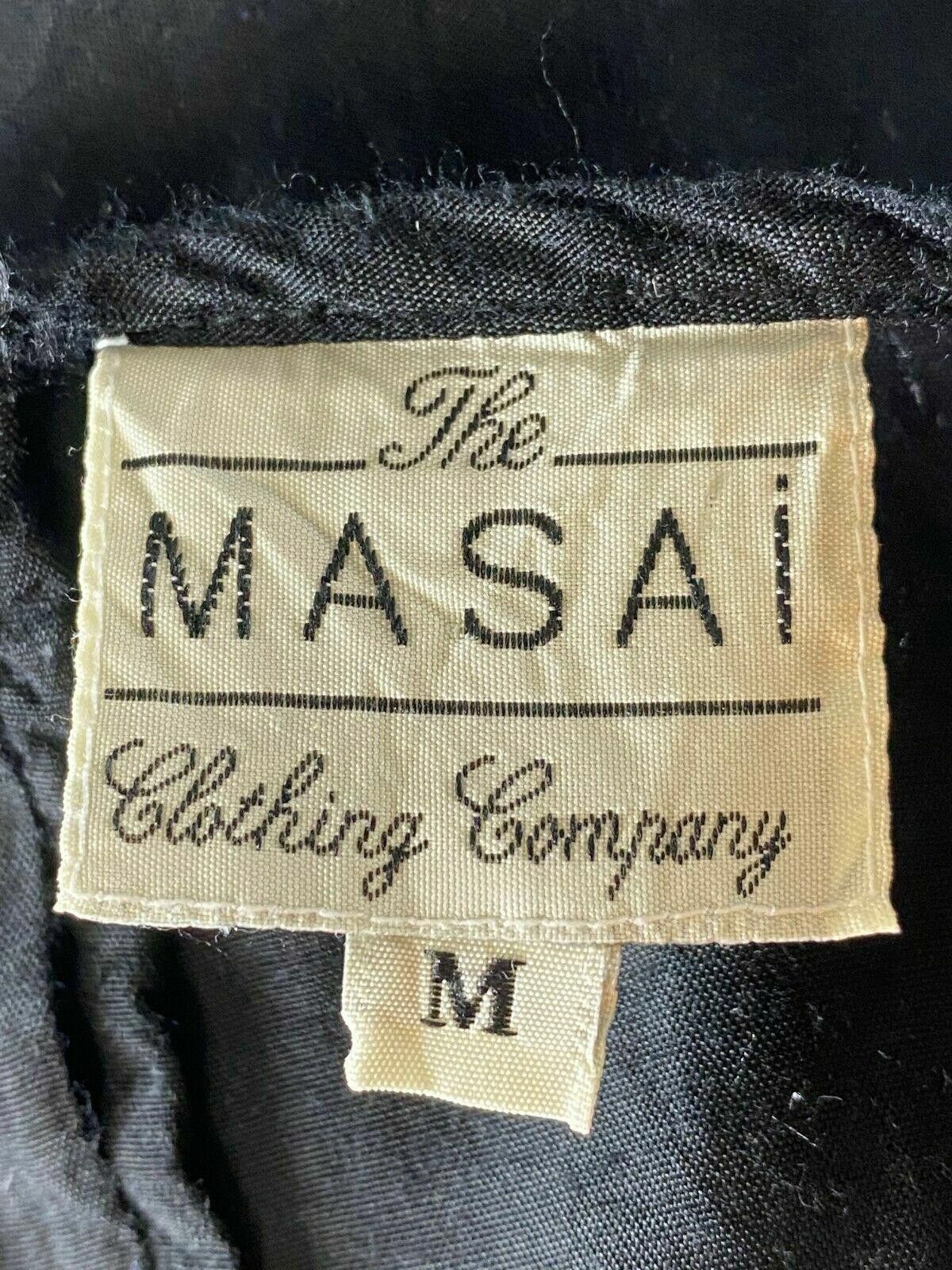 Massimo Osti Masai Black Short Sleeve Zip A-Line Knee Lenght Dress Size M Size M / US 6-8 / IT 42-44 - 9 Thumbnail