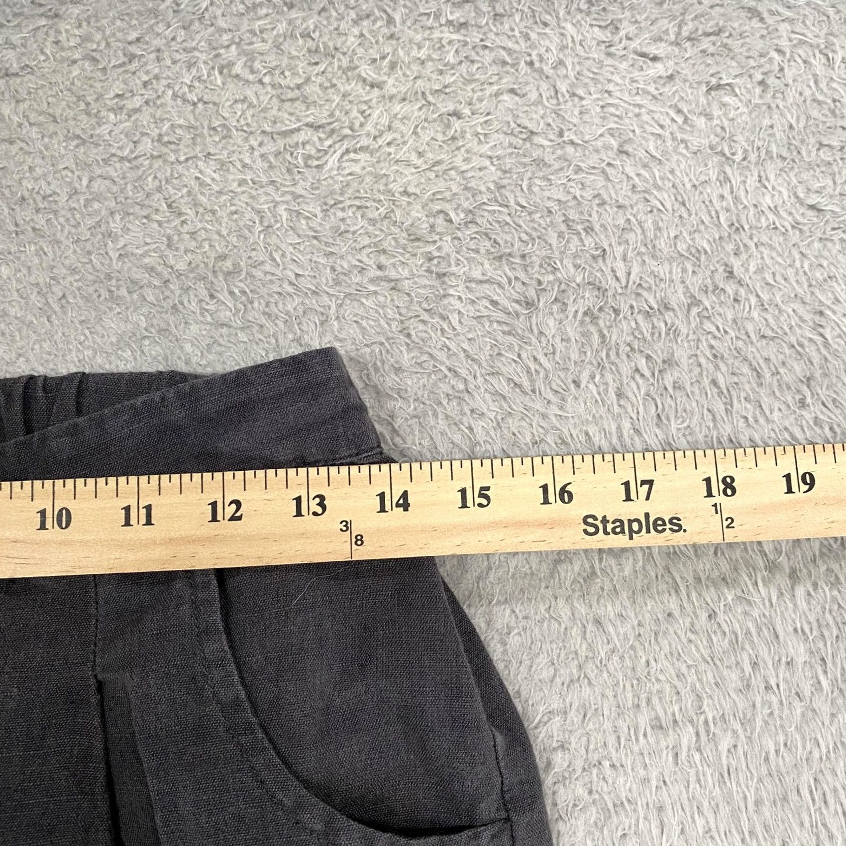 Vintage Micaela Greg Barrel Pants Womens XS Gray Linen Cotton Pleated Cuffed Ankle Size 26" / US 2 / IT 38 - 4 Thumbnail