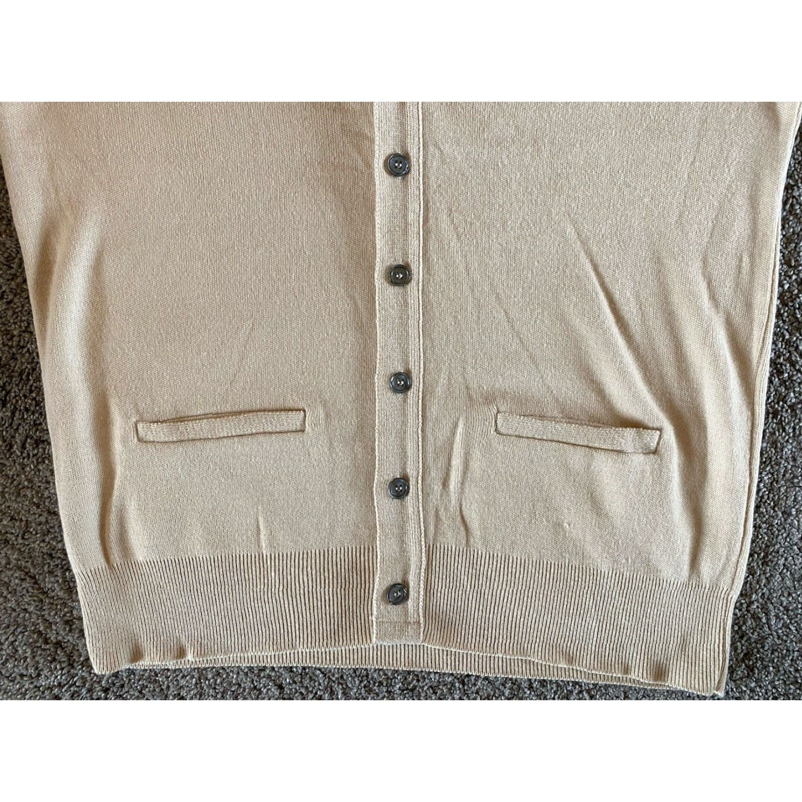 Sears VINTAGE Sears Classics Cardigan Men’s L Regular Acrylic Beige USA 80s 90s Classic Designer Preppy Cardigan Sweater Mens Size US L / EU 52-54 / 3 - 5 Thumbnail