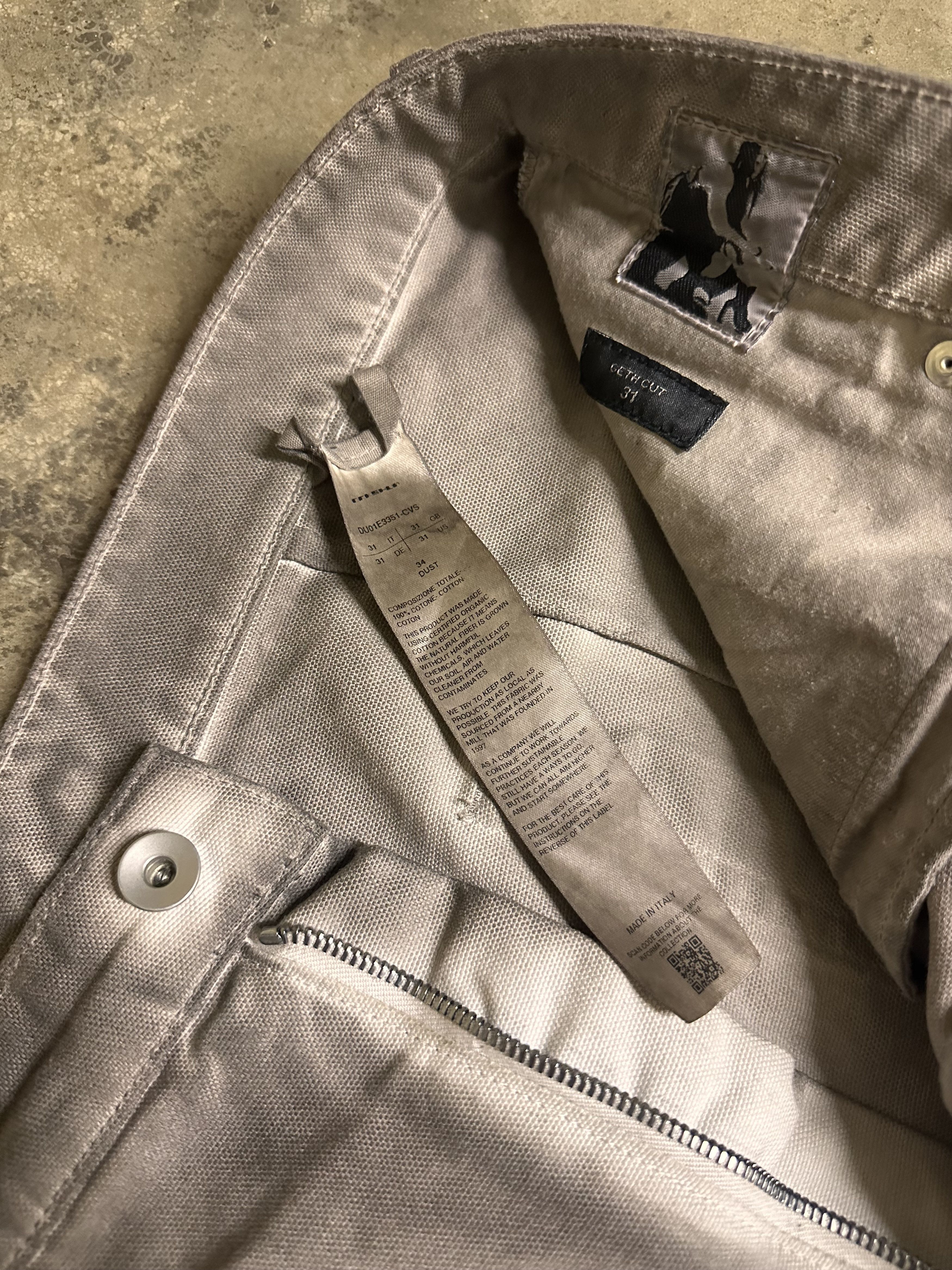 Rick Owens Rick Owens Dust Baggy Carpenter Jeans Size US 31 - 8 Thumbnail