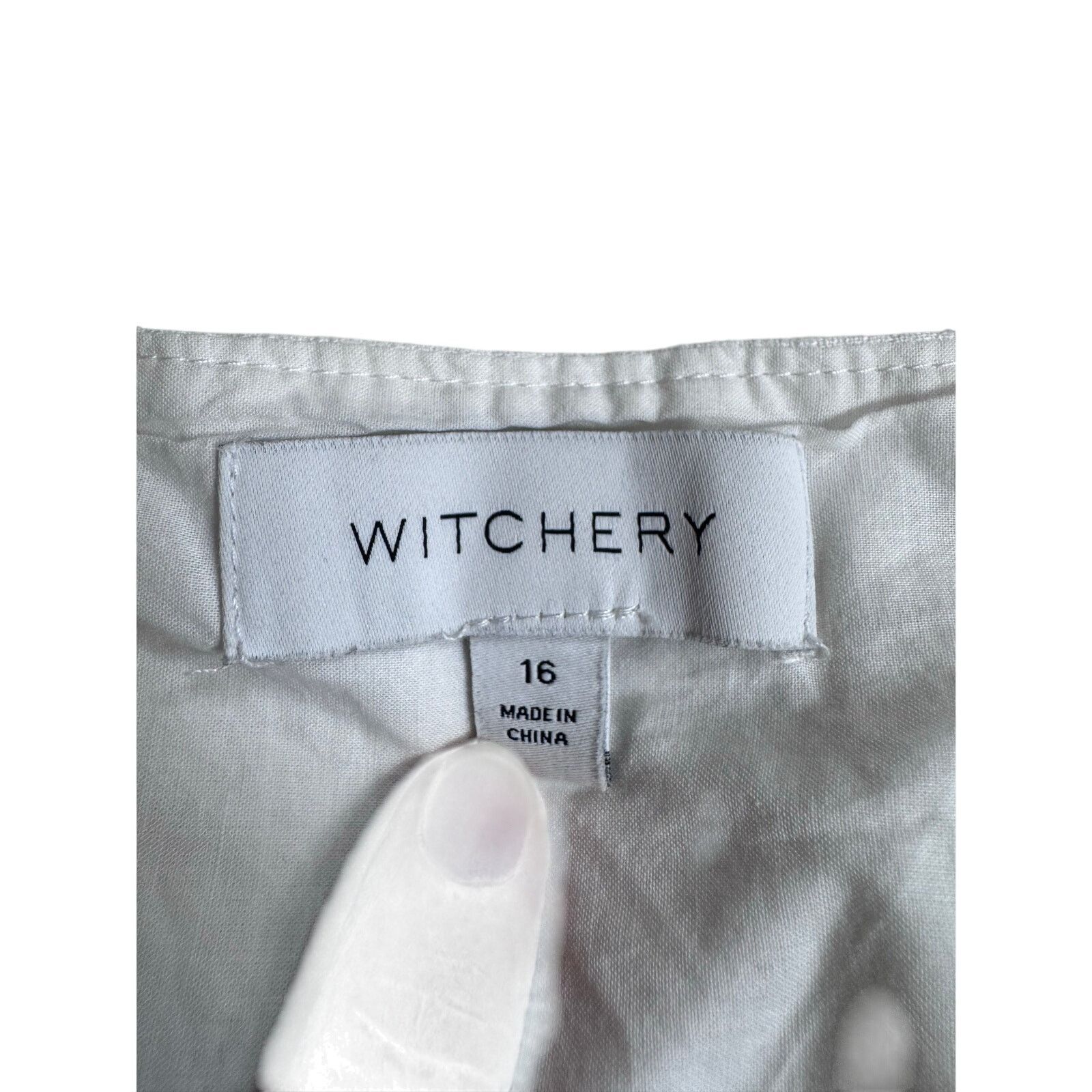 Other Witchery White Tiered Cotton Linen Blend Mini Dress Size 16 Size XXL / US 16-18 / IT 52-54 - 5 Thumbnail