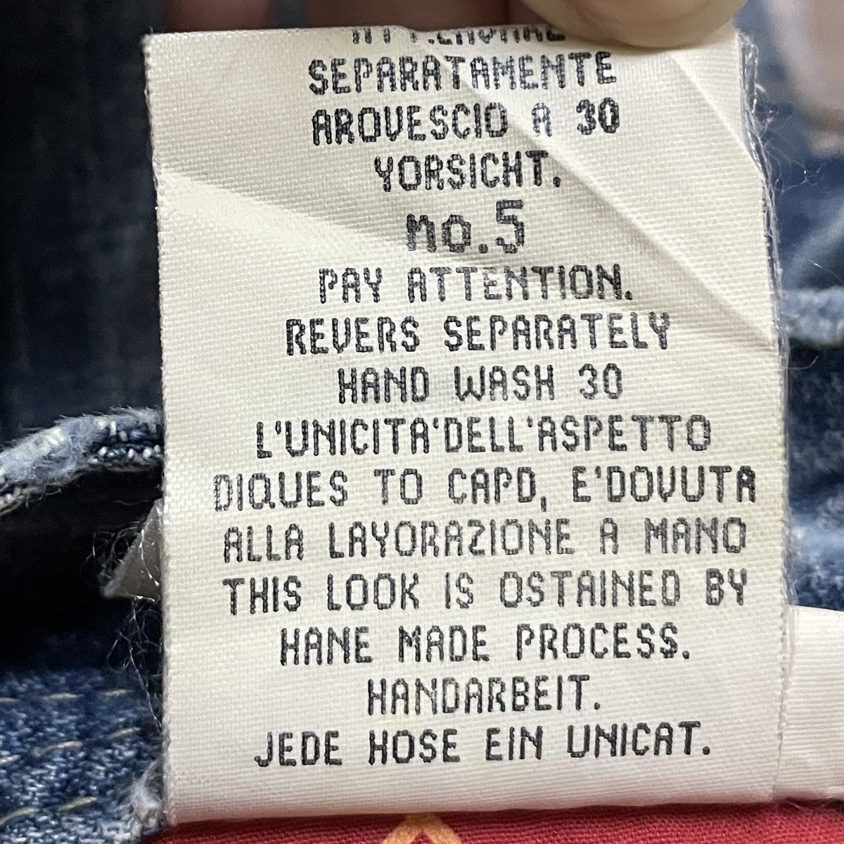 Japanese Brand Rare Vintage Japanese Brand Red Pepper Flared Jeans 1990s Size US 27 - 13 Thumbnail