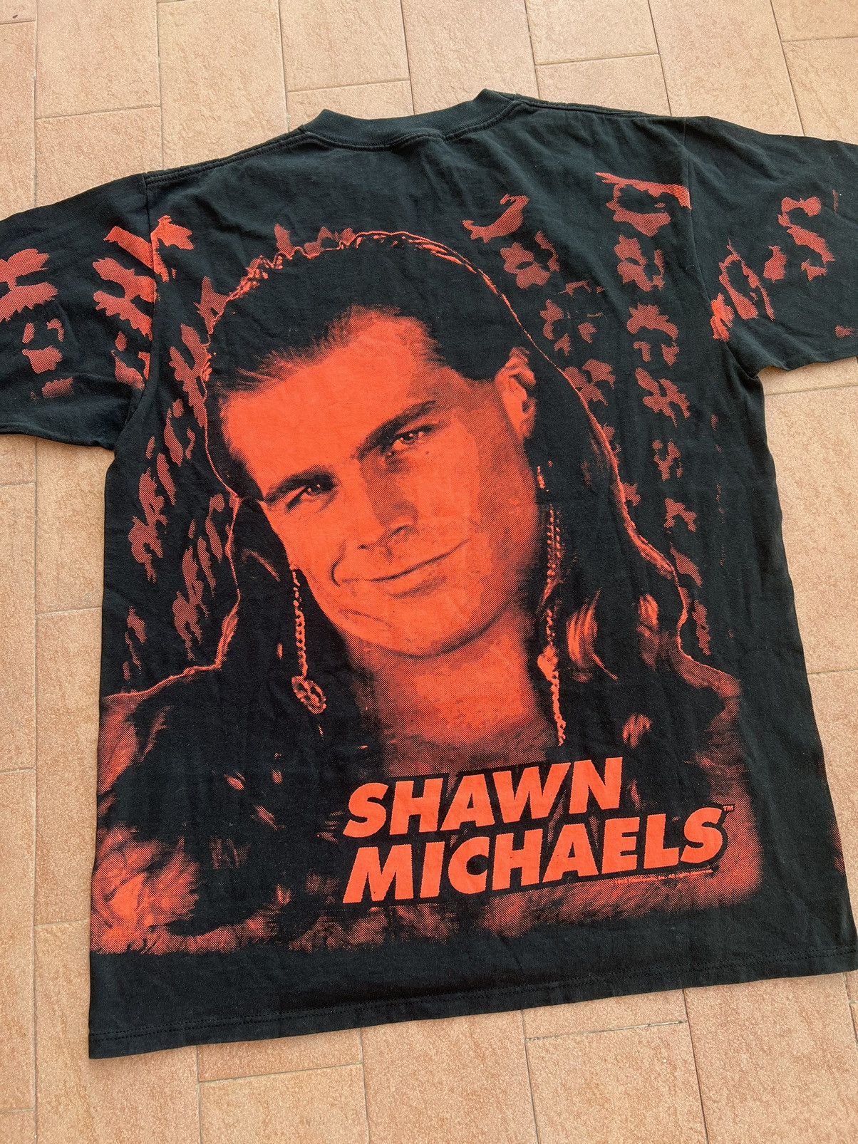 Vintage × WWF Vintage Shawn Michaels AOP tee Size US XL / EU 56 / 4 - 5 Thumbnail