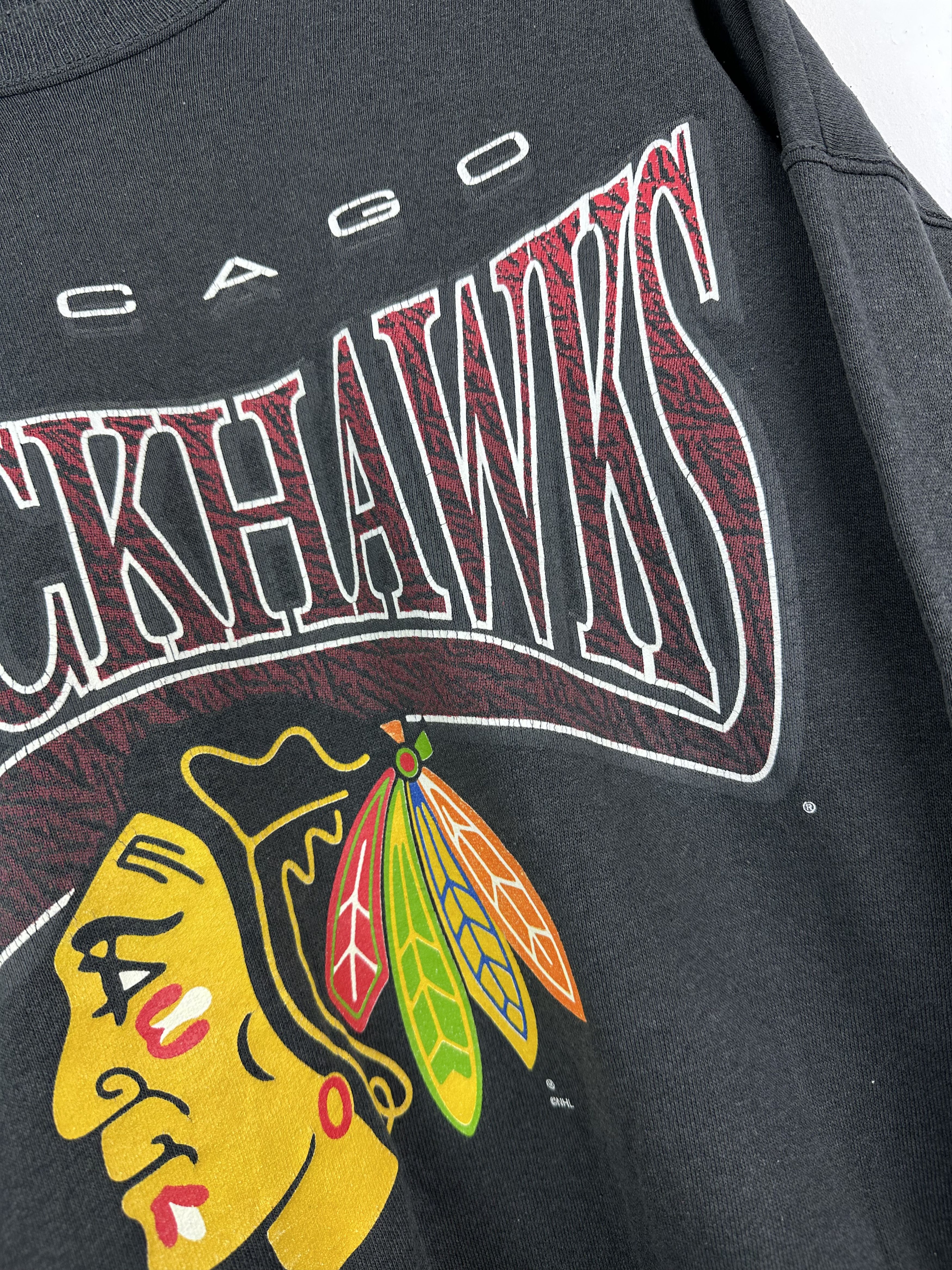 Vintage Vintage Chicago Blackhawks Crewneck Sweatshirt NHL Rare Size US L / EU 52-54 / 3 - 4 Thumbnail