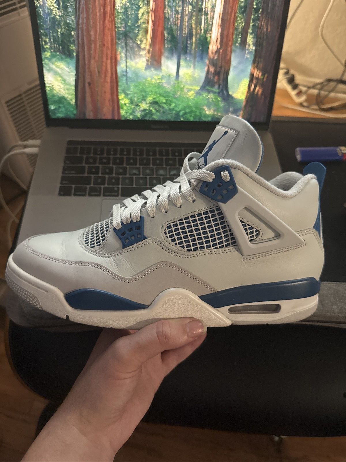 Jordan Brand × Nike Jordan 4 Military Blue Sz. 16US Brand New w/Box Size US 15 / EU 48 - 10 Thumbnail