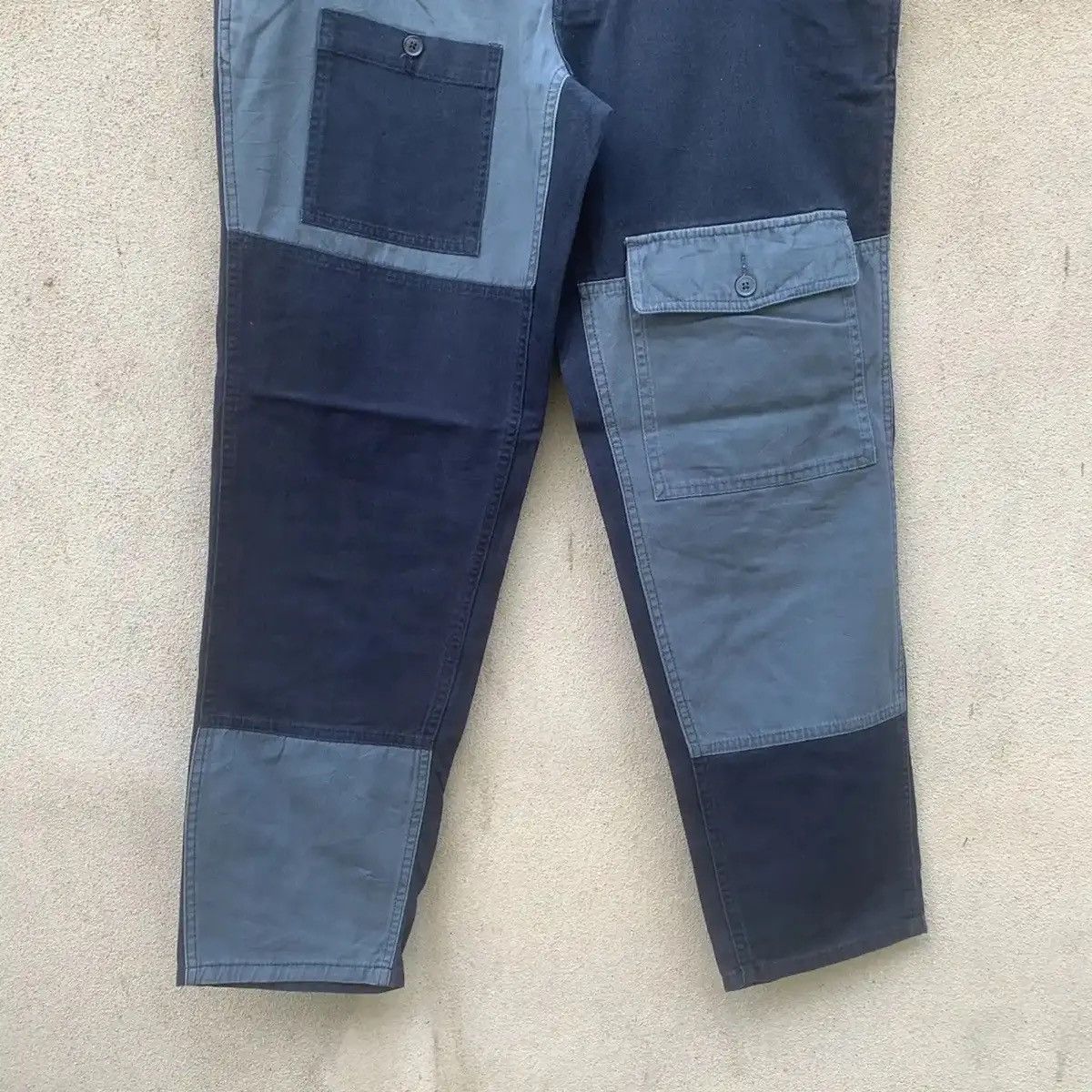 Beauty Beast JAPANESE PATCHWORK CUSTOM SUNSTONE TROUSERS HERRINGBONE PANT Size US 35 - 3 Thumbnail