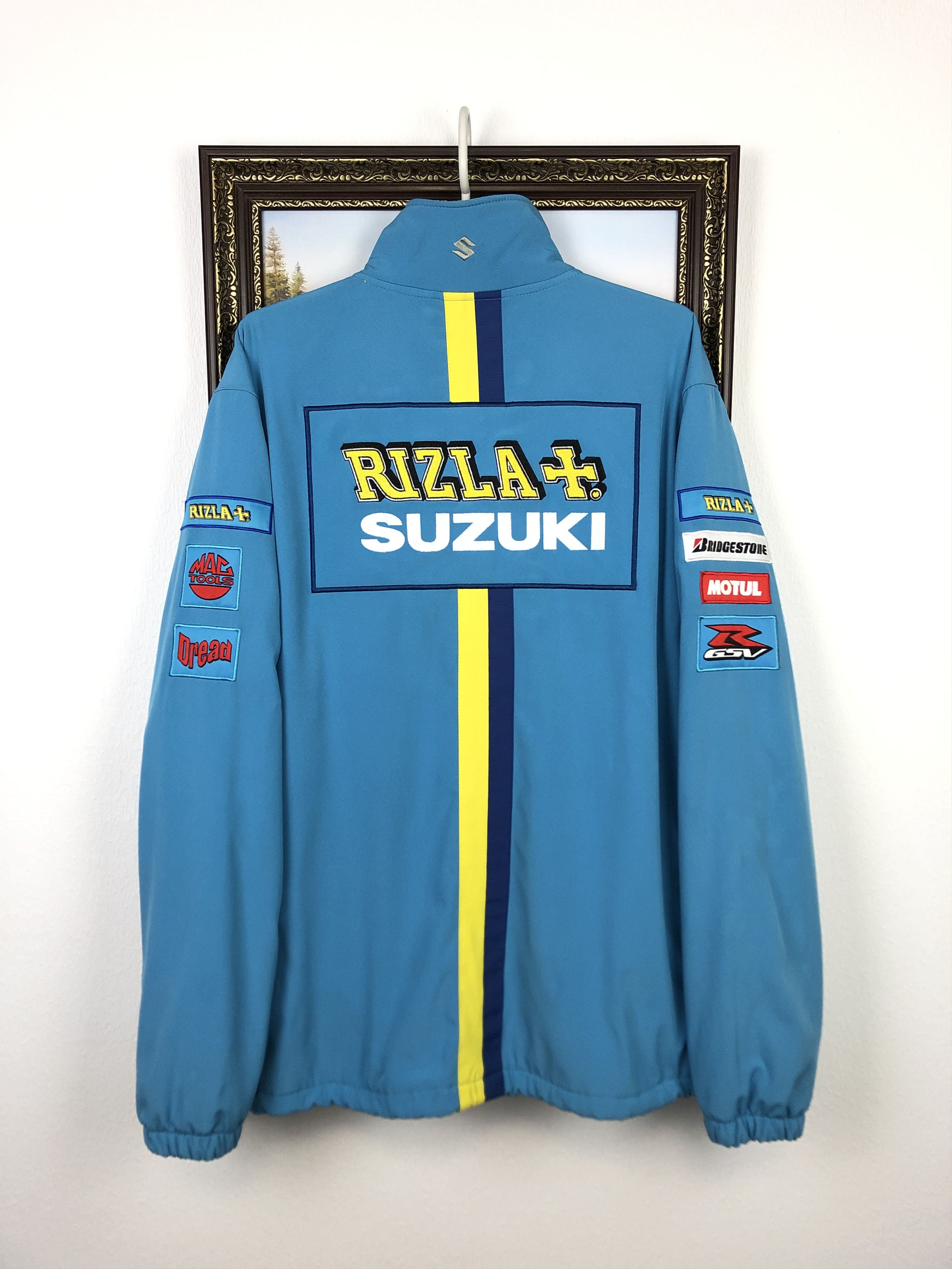 Ferrari Authentic Suzuki Rizla Motorcycle Racing Jacket Ferrari Size US XL / EU 56 / 4 - 12 Thumbnail
