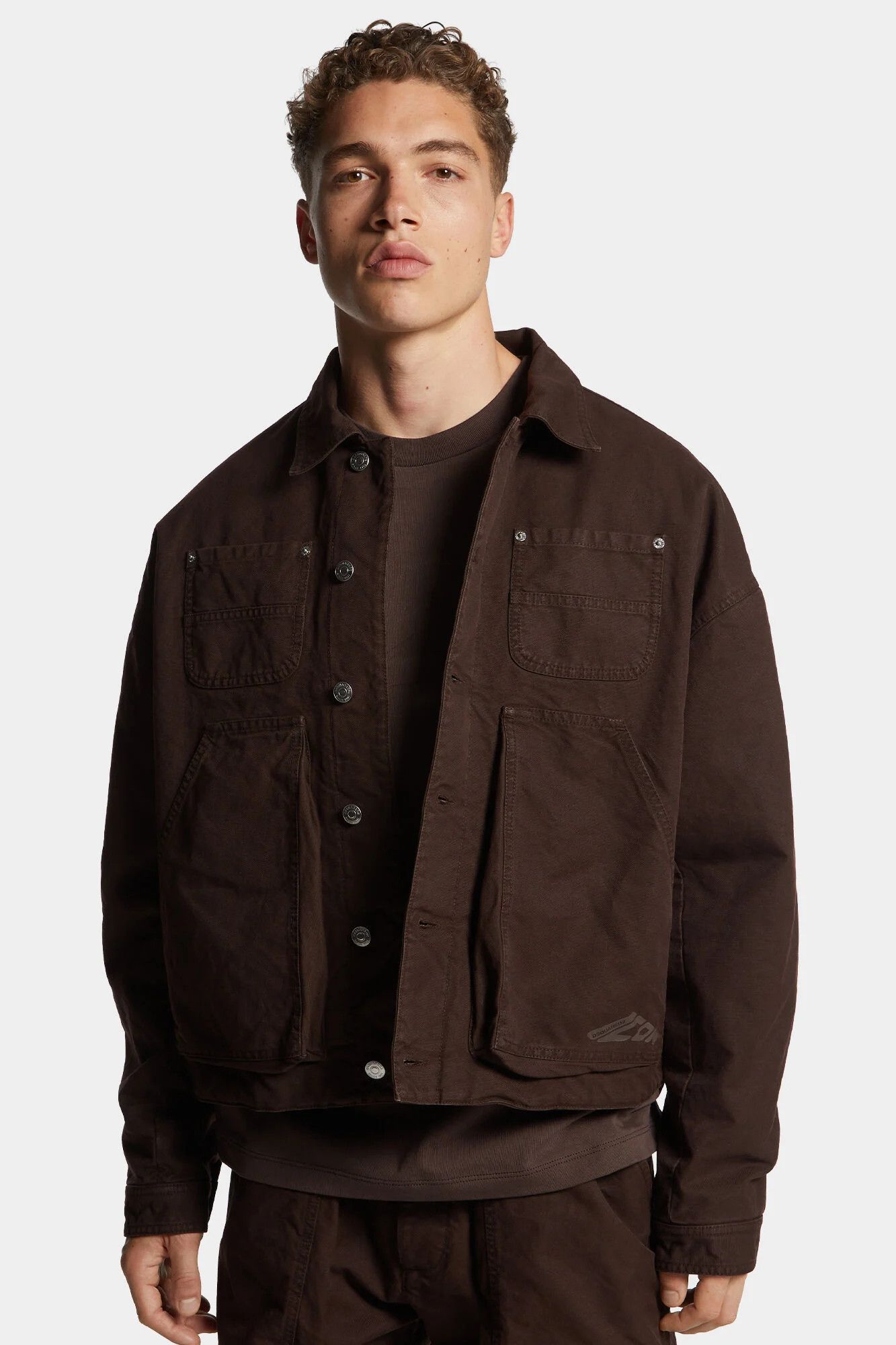 Dsquared2 o1mle0126 Icon New Generation Canvas Utility Jacket in Brown Size US M / EU 48-50 / 2 - 3 Thumbnail